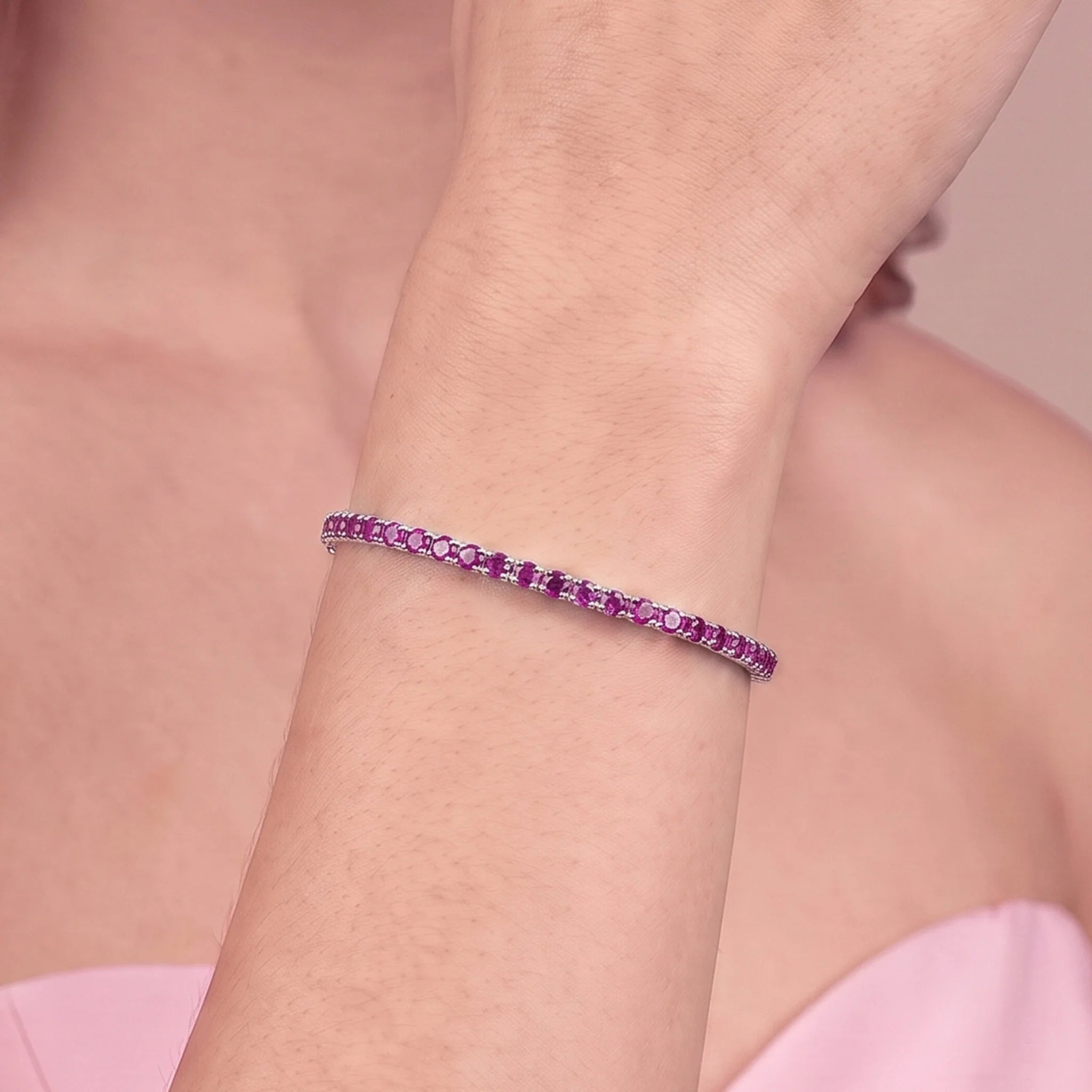 Bracelet Tennis Memory avec Cubic Zirconia