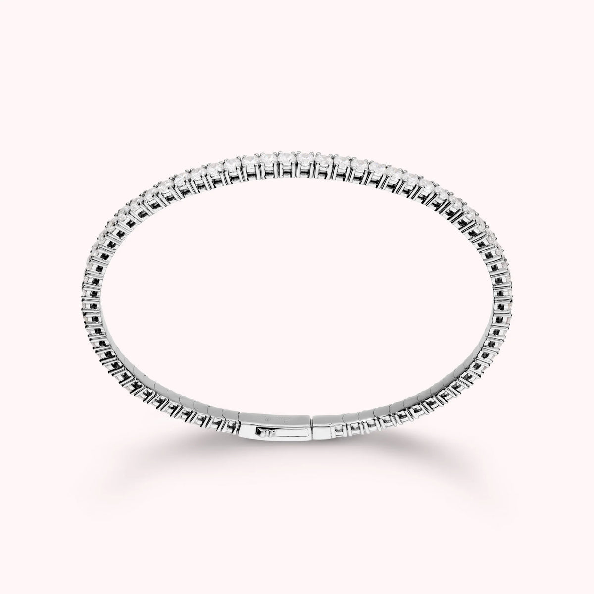 Bracciale Tennis Memory con Cubic Zirconia Placcato Oro 18Kt