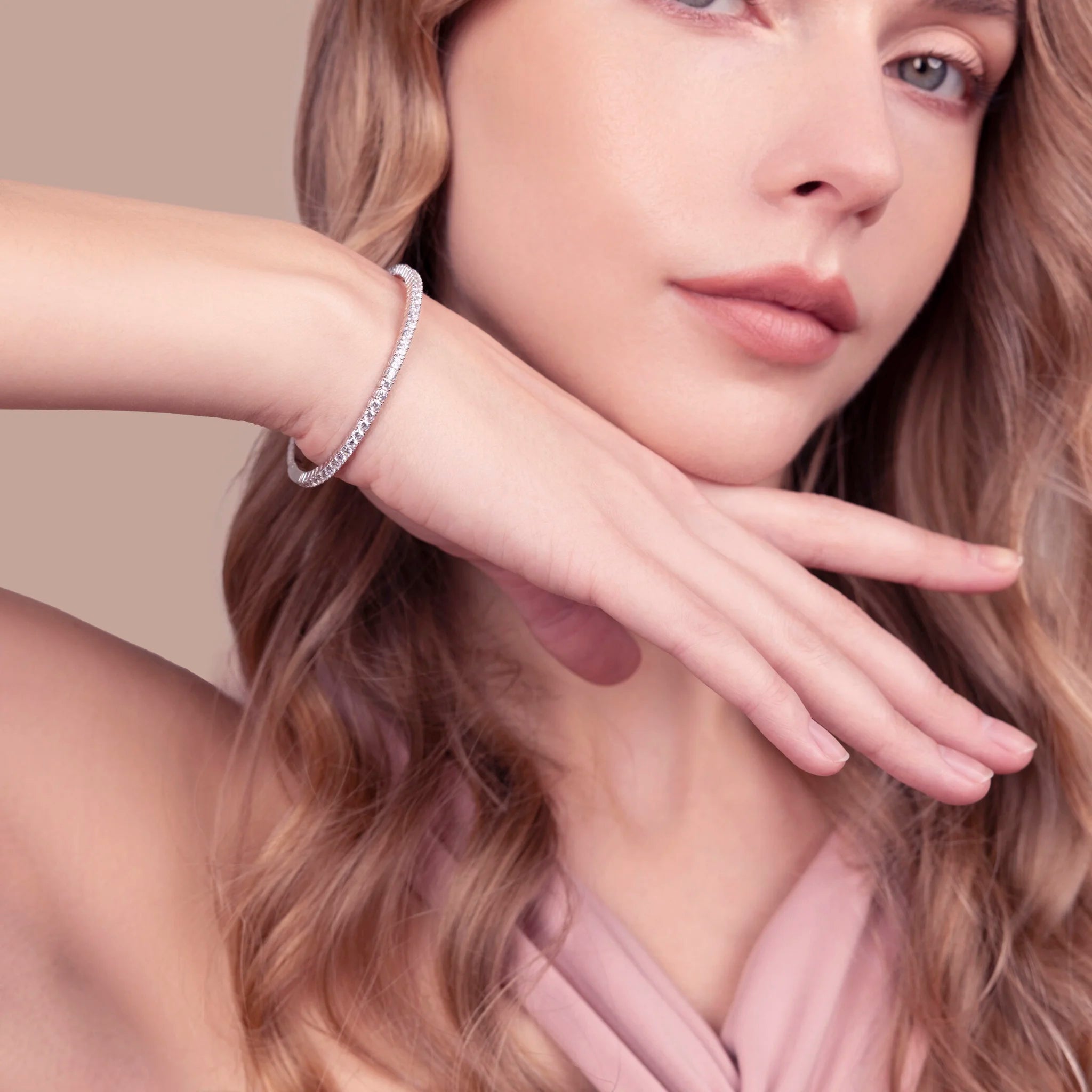 Bracciale Tennis Memory con Cubic Zirconia