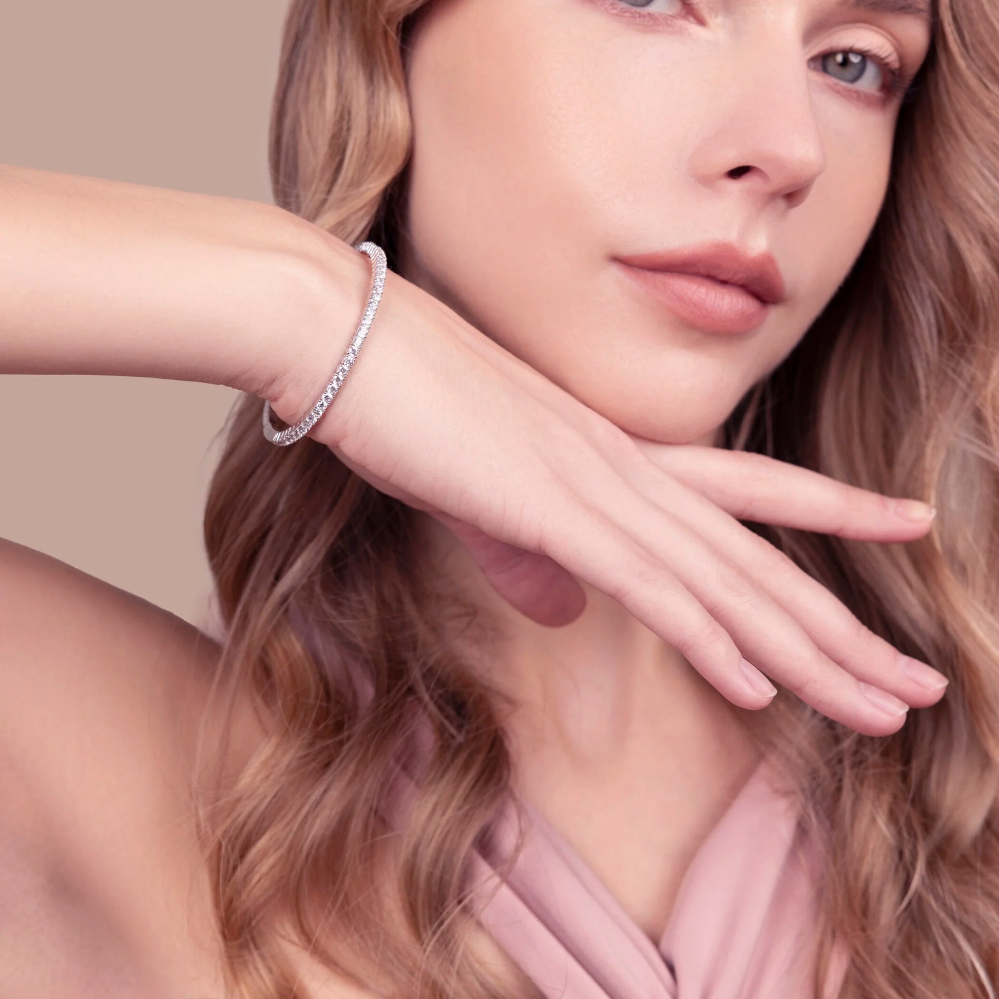 Bracciale Tennis Memory con Cubic Zirconia