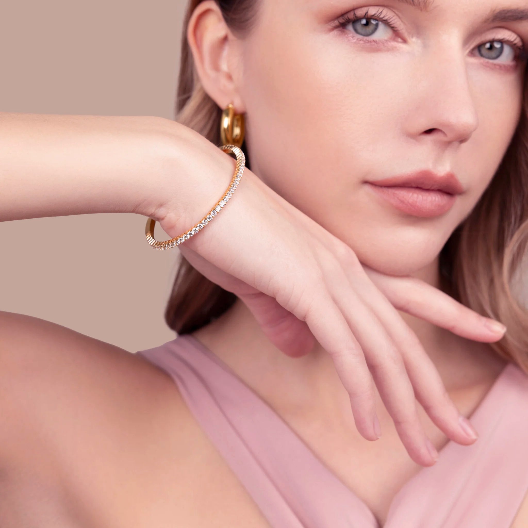 Bracciale Tennis Memory con Cubic Zirconia