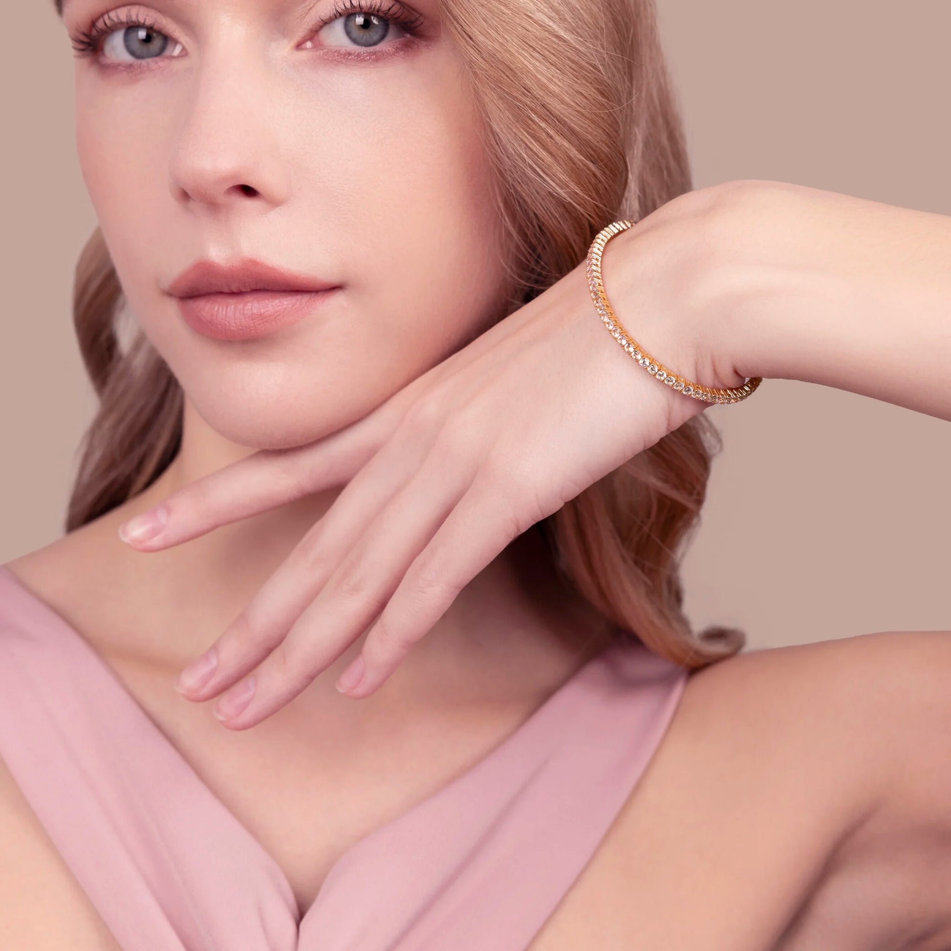 Bracciale Tennis Memory con Cubic Zirconia