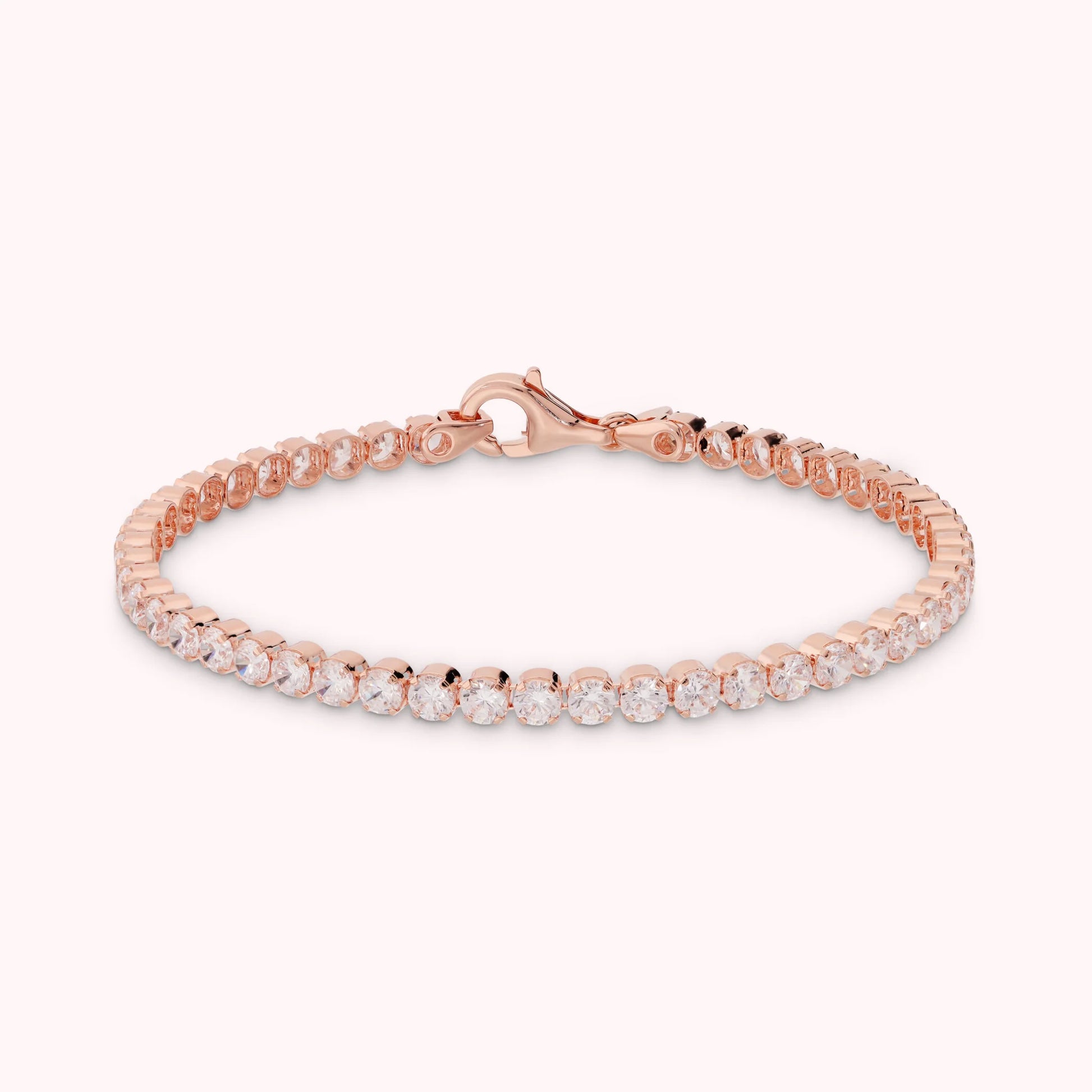 Bracelet Tennis avec Zircon Cubique Rond