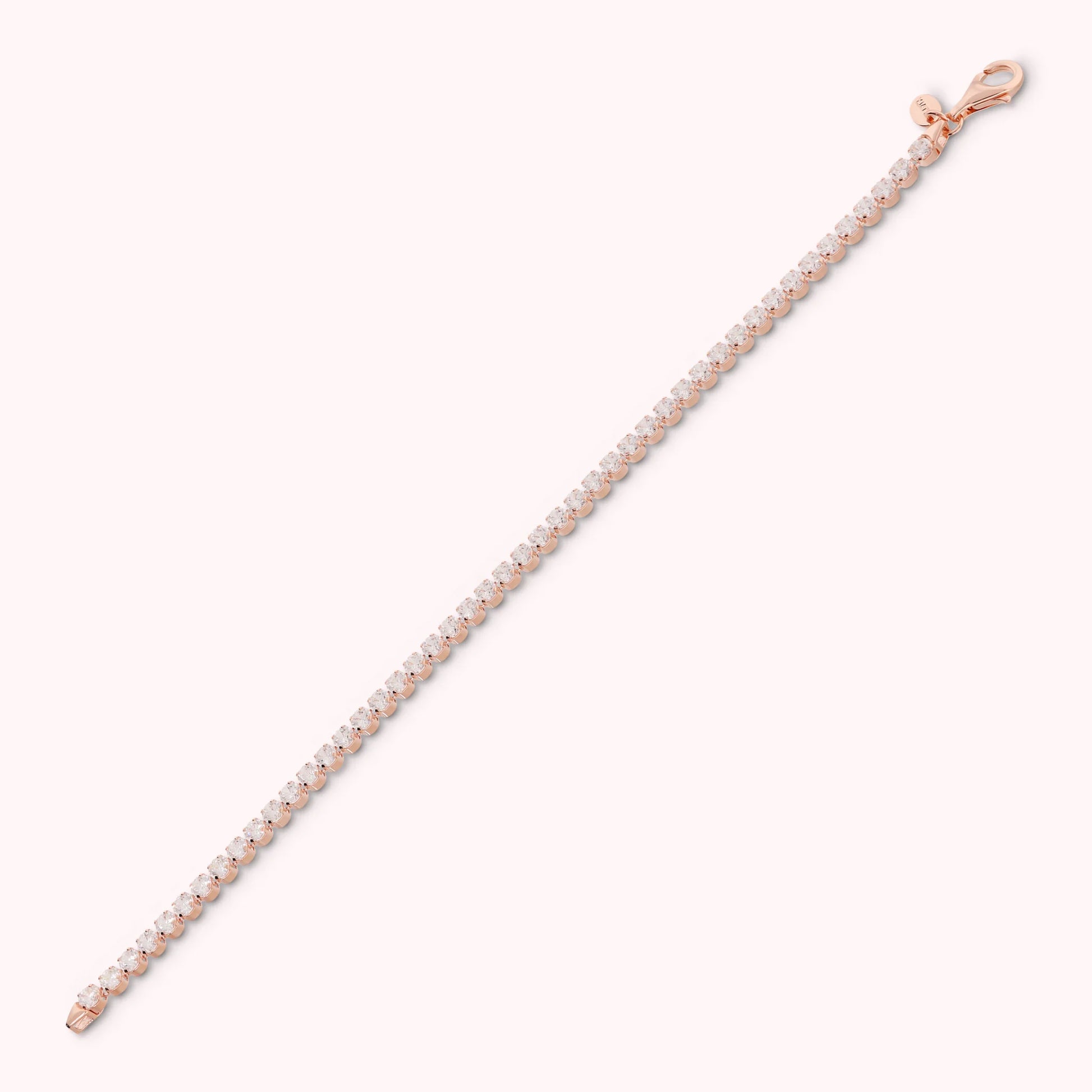 Bracelet Tennis avec Zircon Cubique Rond