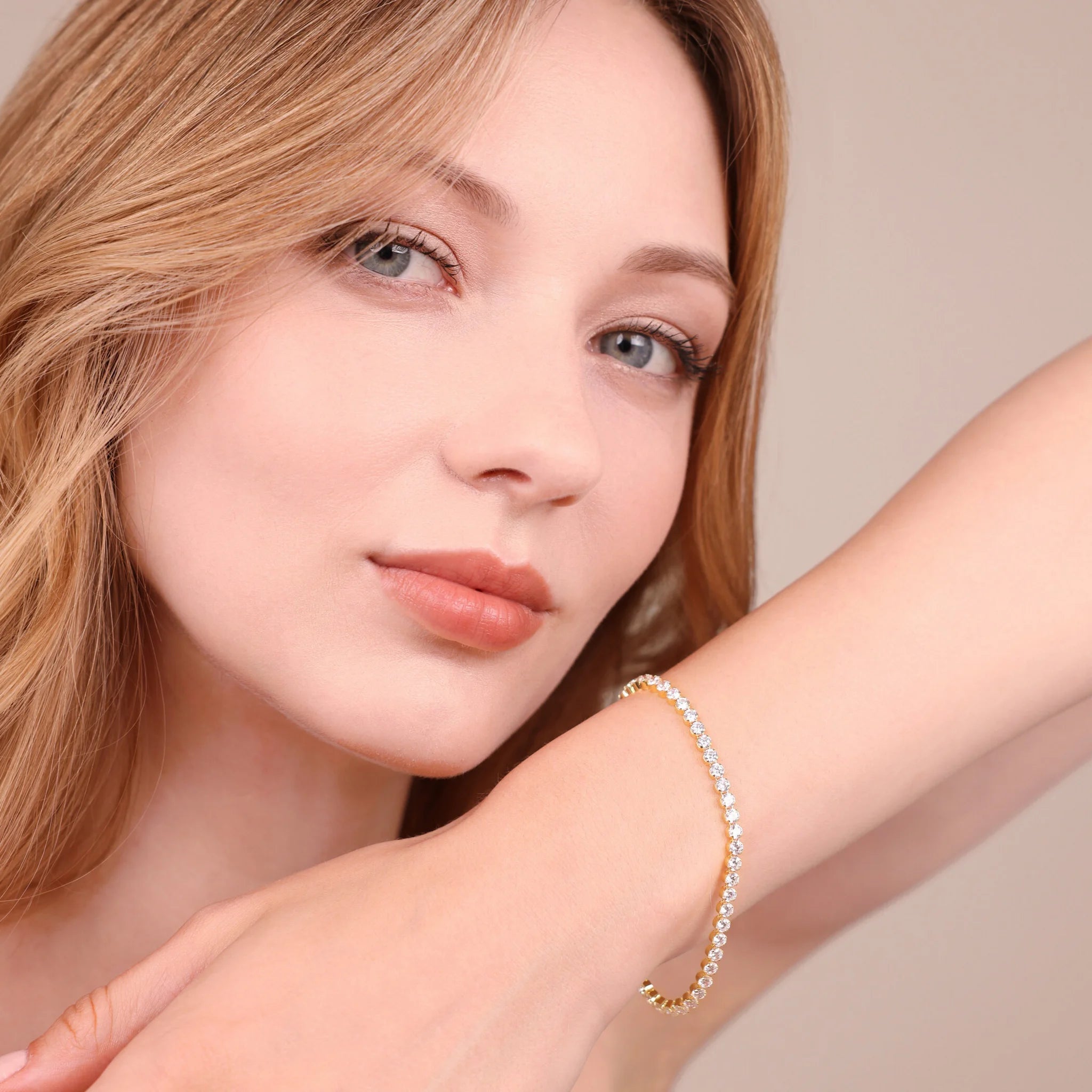 Bracciale Tennis con Cubic Zirconia Tonde