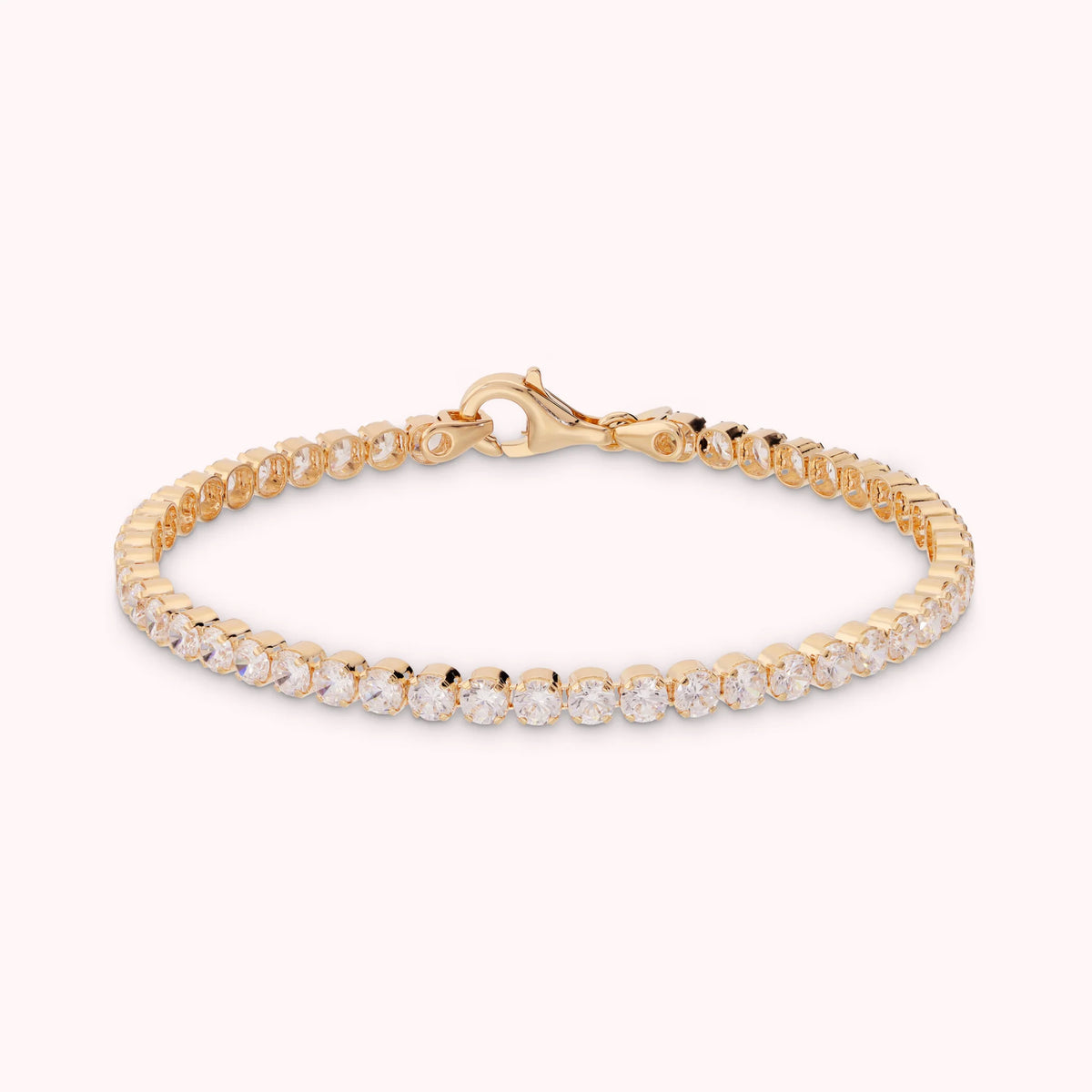 Tennis Bracelet with Round Cubic Zirconia