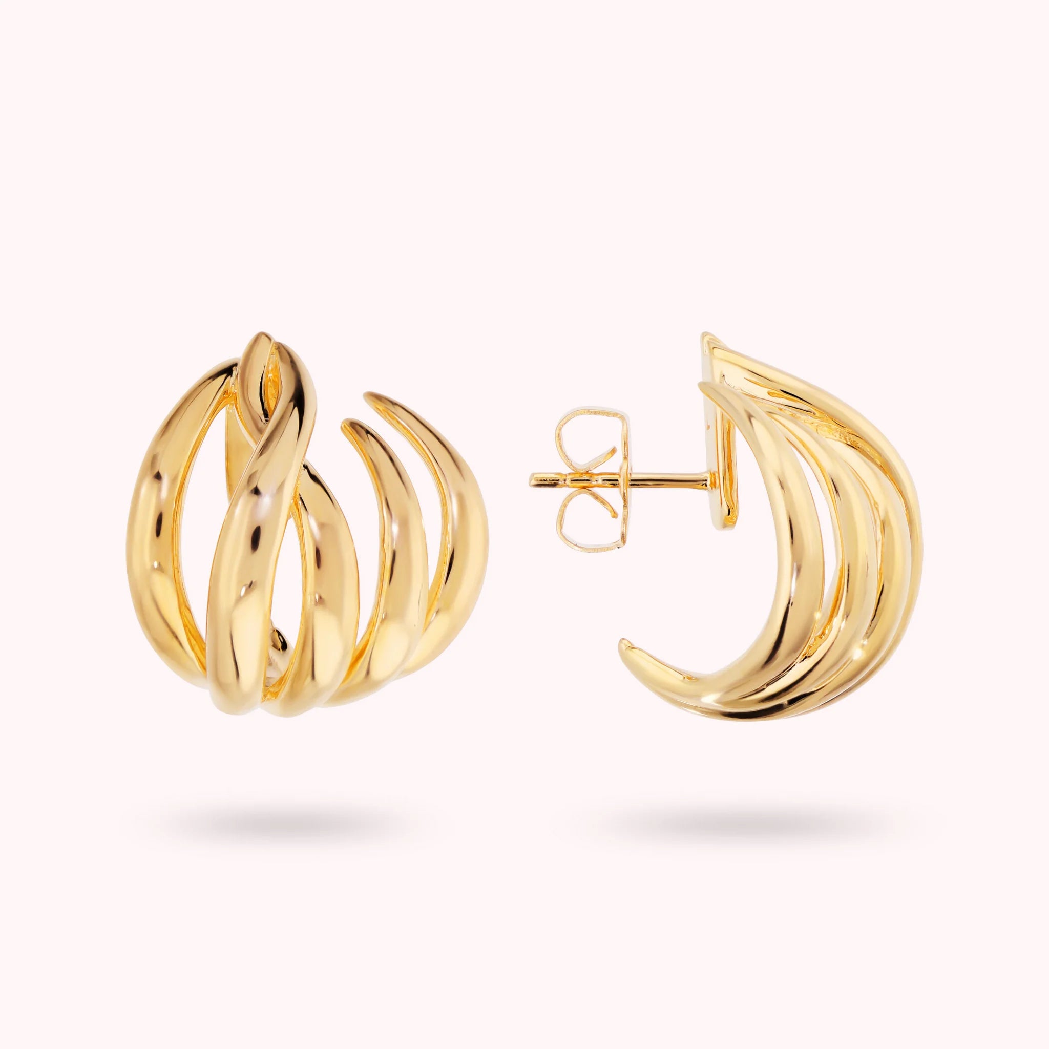 'Flame' Glossy Earrings