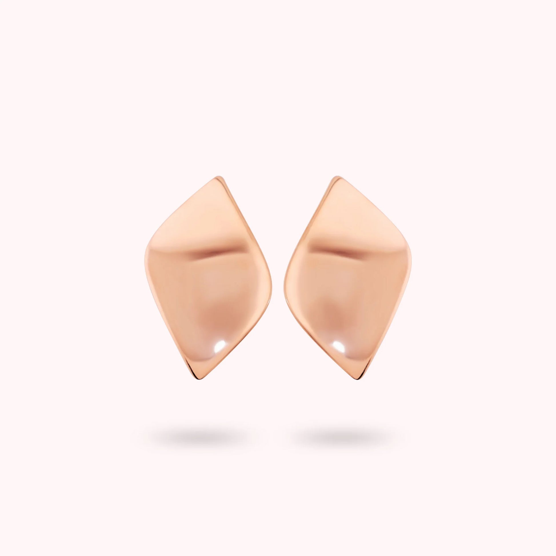 Polished Leaf Earrings