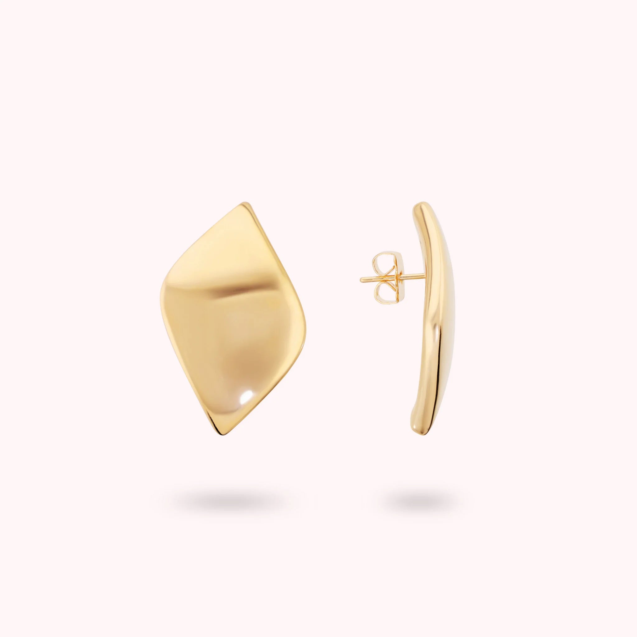 Polished Leaf Earrings