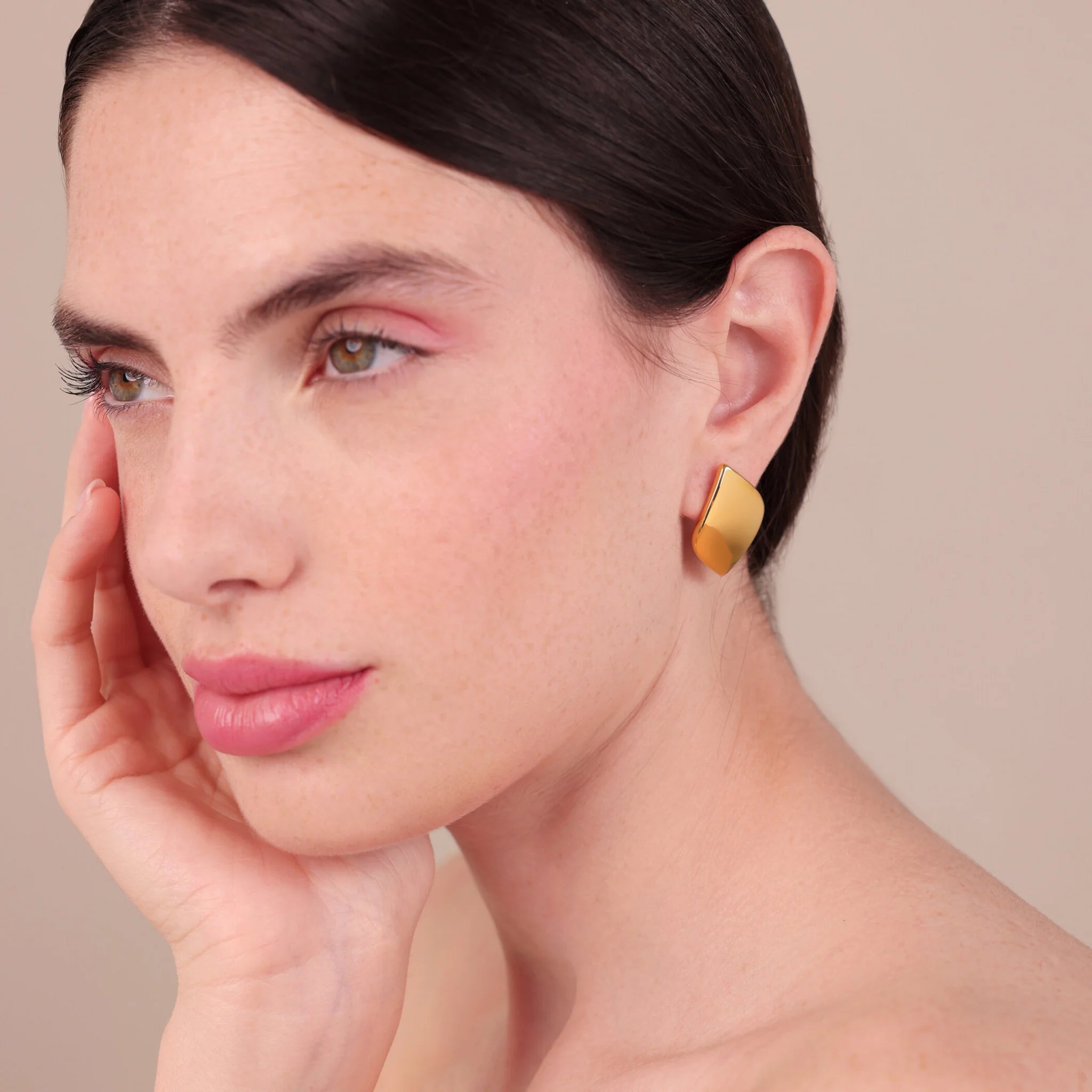 Polished Leaf Earrings