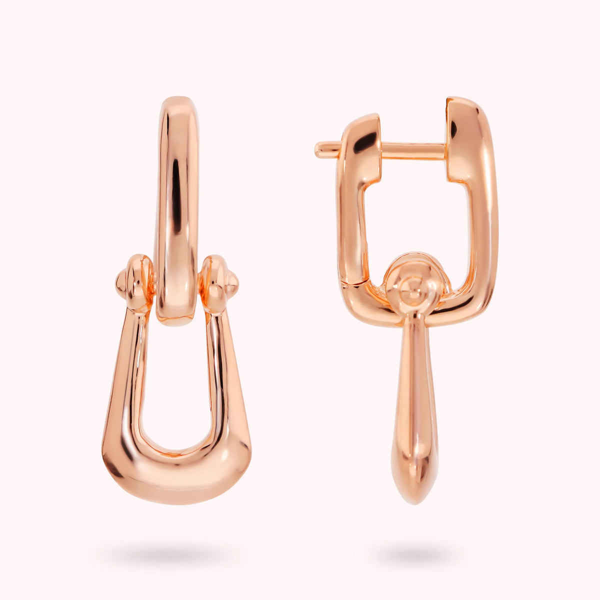 Glossy Cuff Drop Earrings
