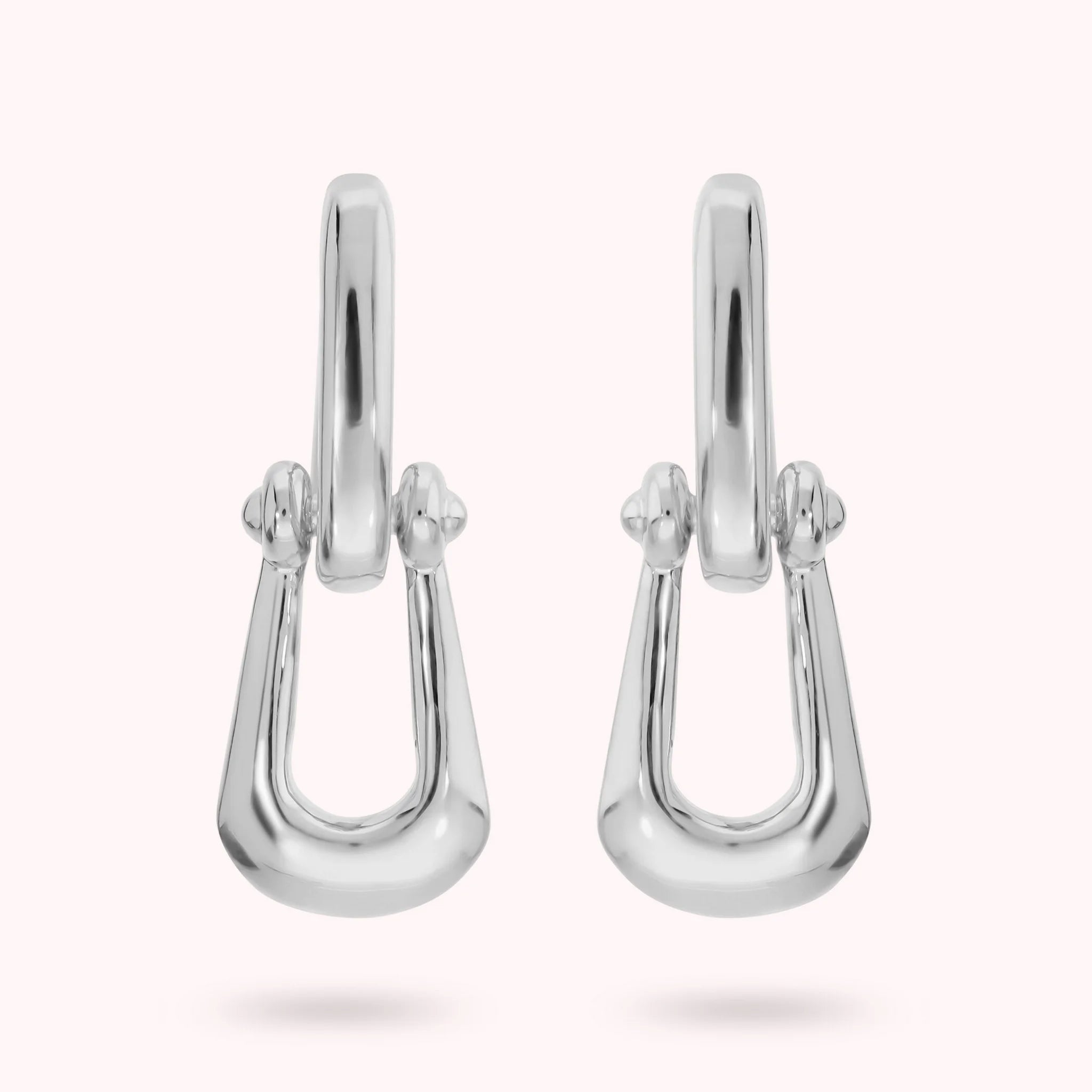 Glossy Cuff Drop Earrings