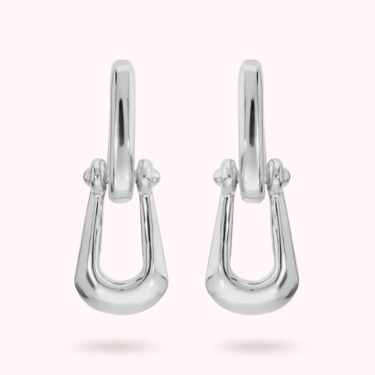 Glossy Cuff Drop Earrings