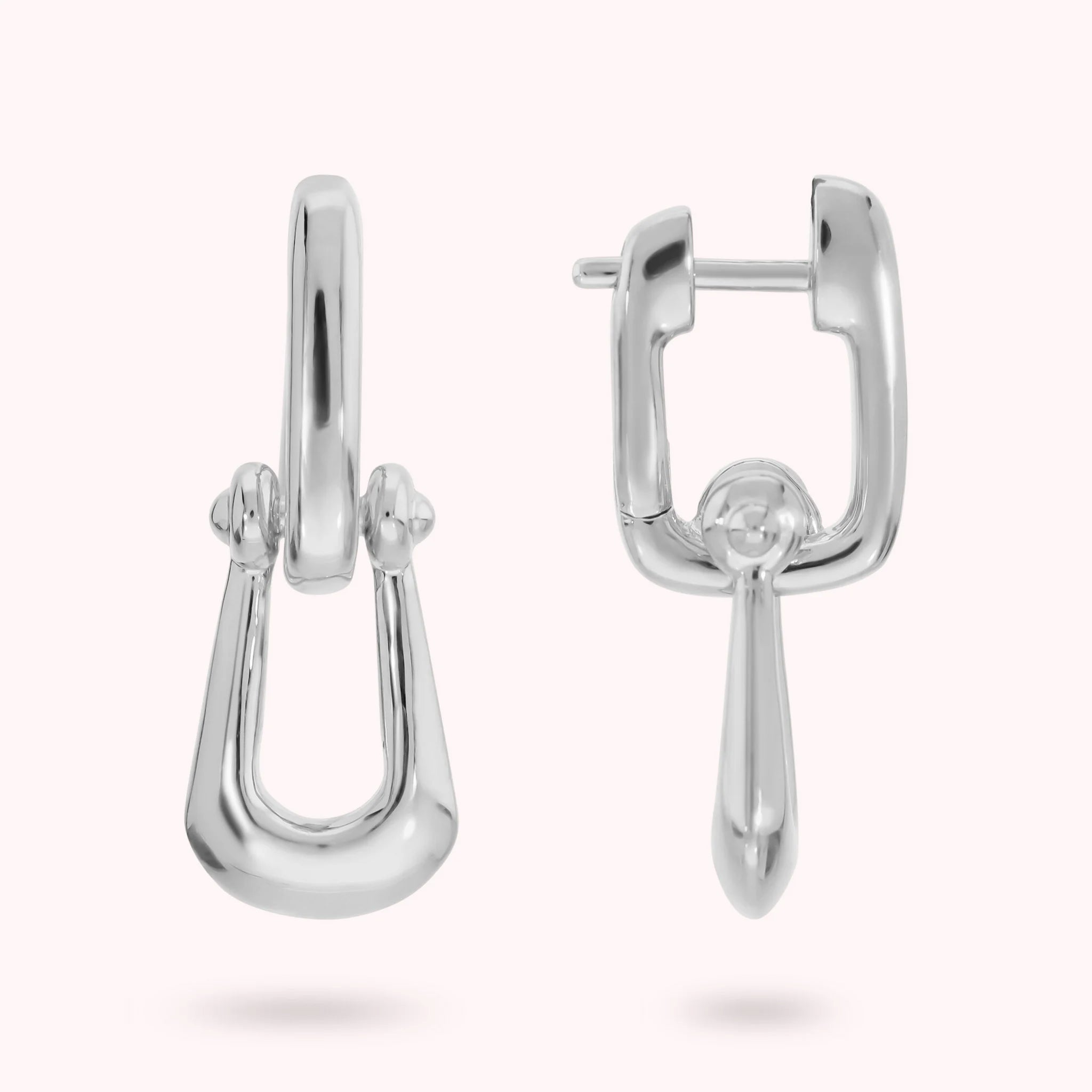 Glossy Cuff Drop Earrings