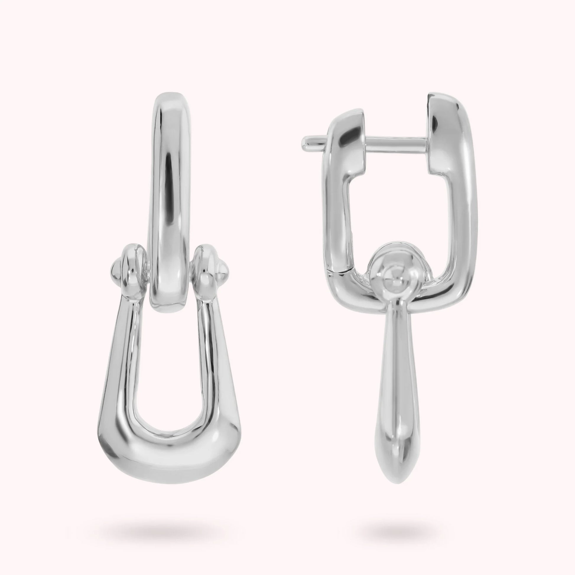 Glossy Cuff Drop Earrings