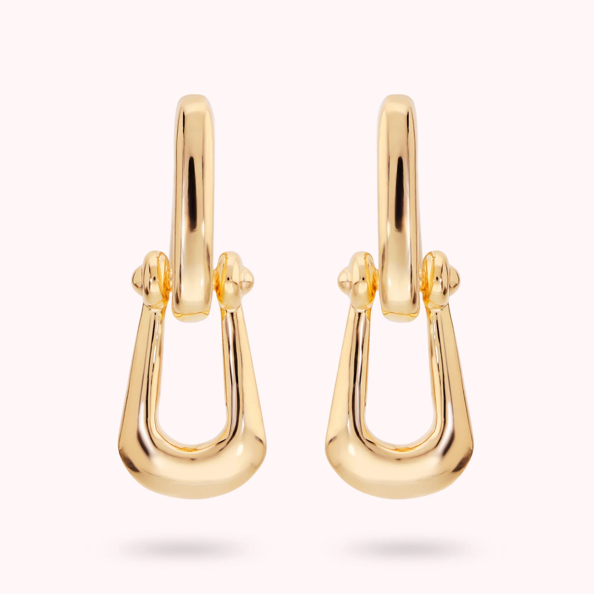 Glossy Cuff Drop Earrings