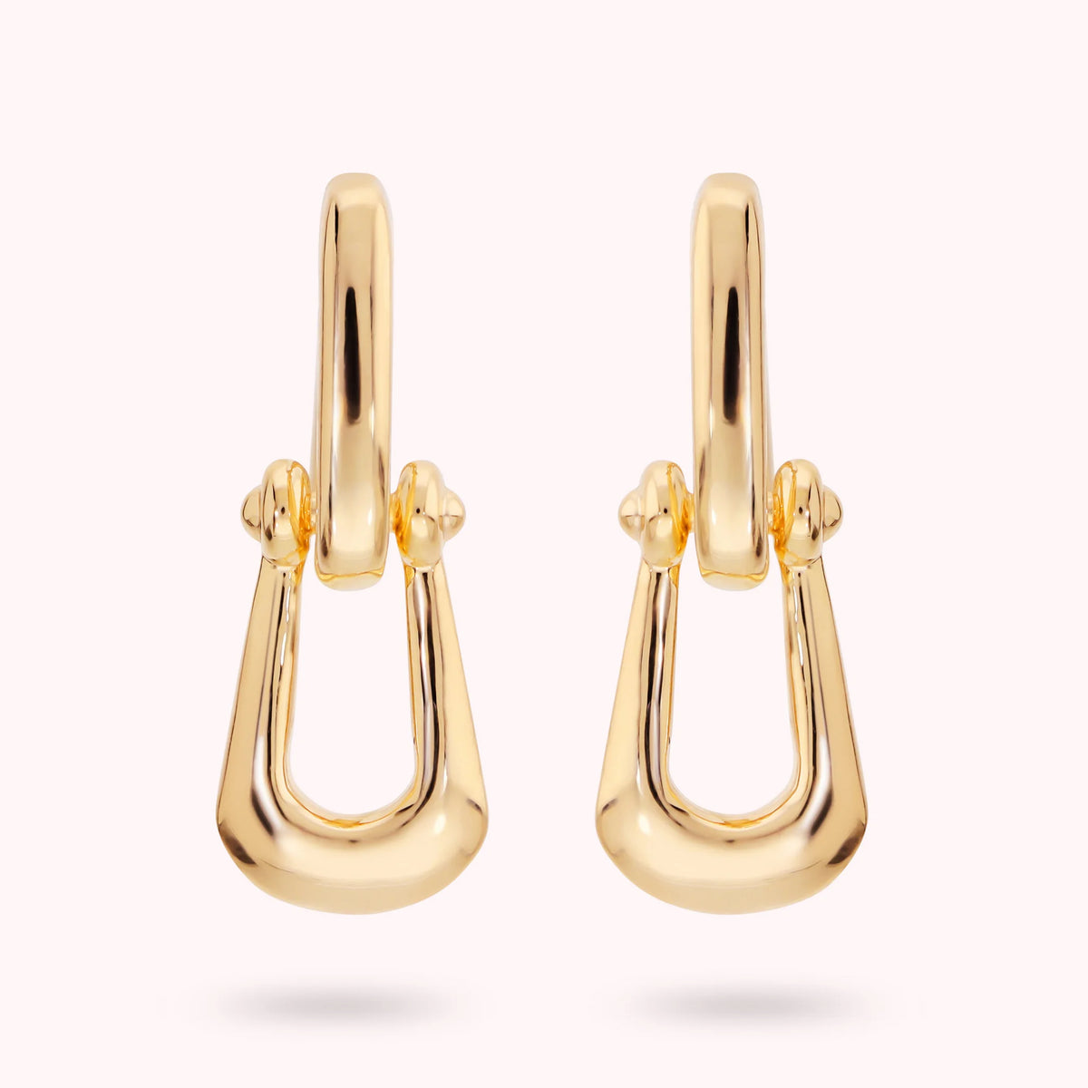 Glossy Cuff Drop Earrings
