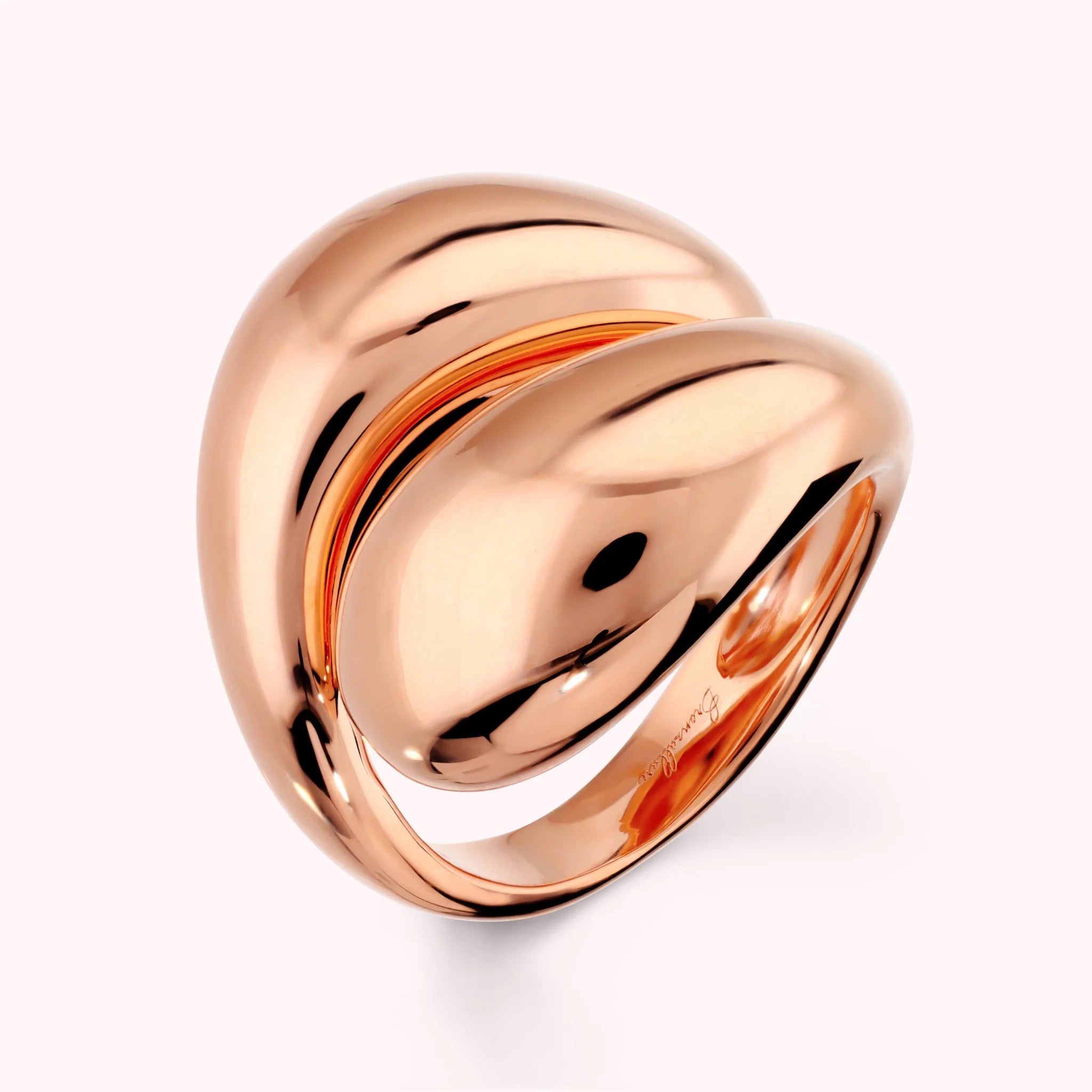 Polished Contrarié Ring