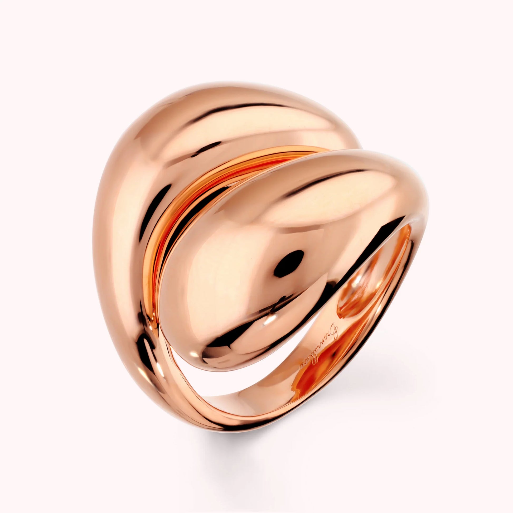 Polished Contrarié Ring