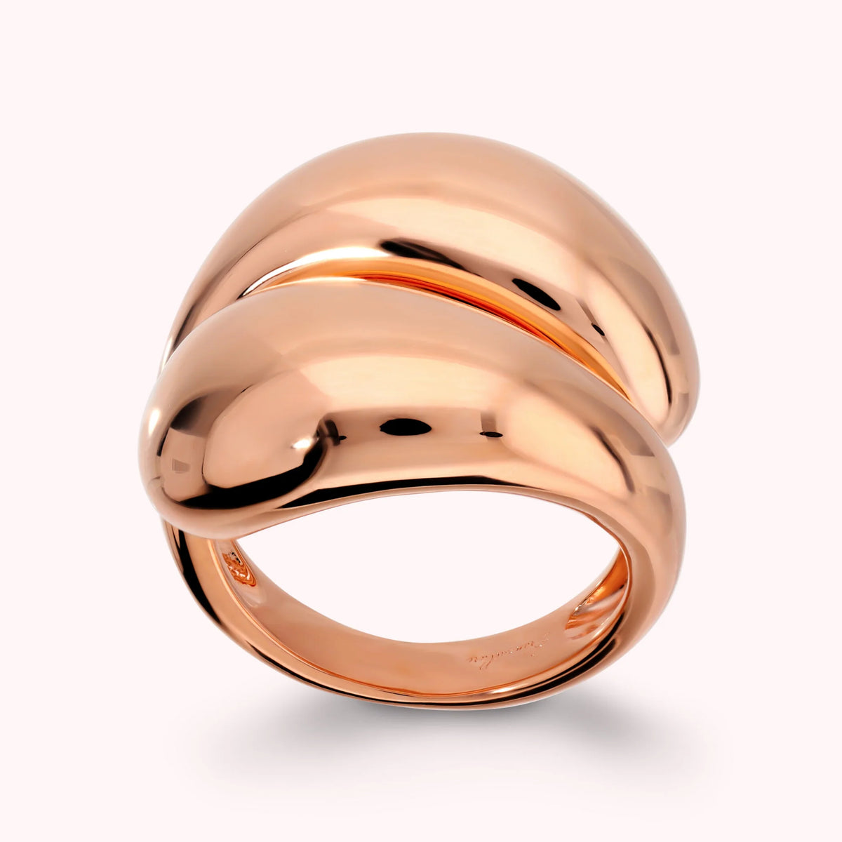 Polished Contrarié Ring