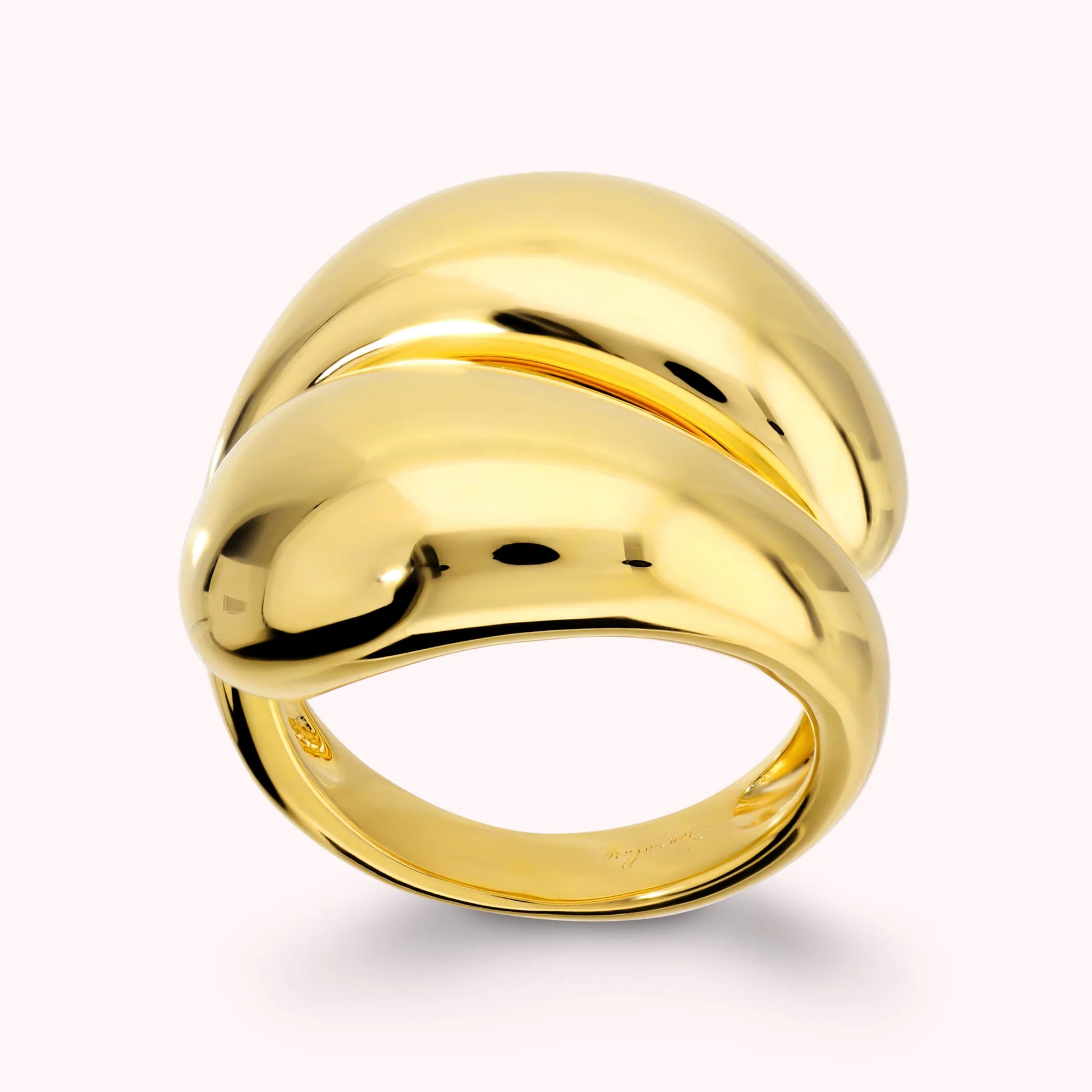 Polished Contrarié Ring