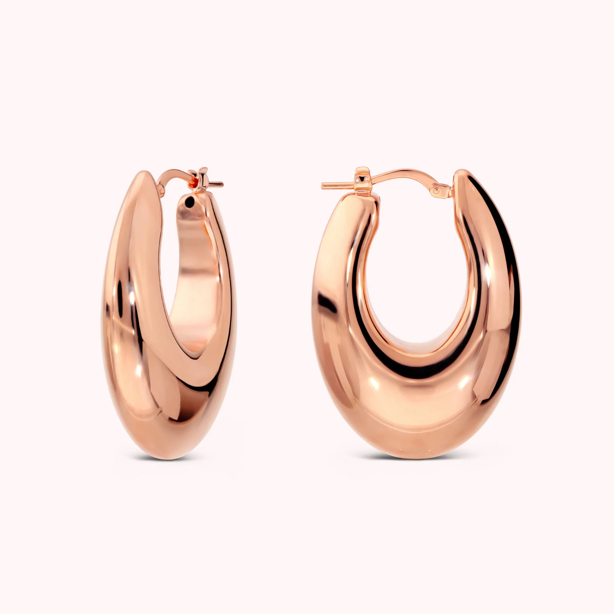 Graduated Electroformed Hoop Earrings