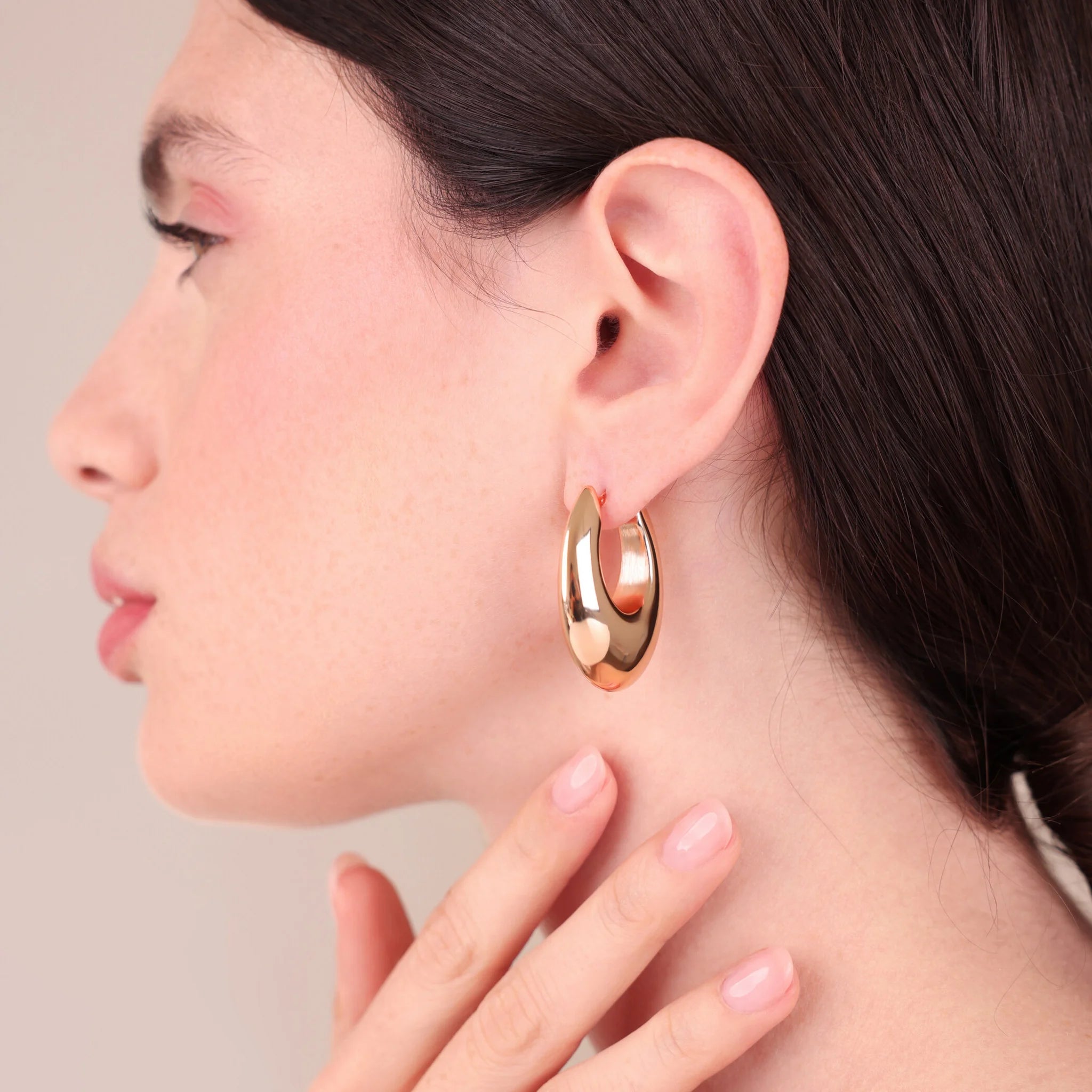 Graduated Electroformed Hoop Earrings