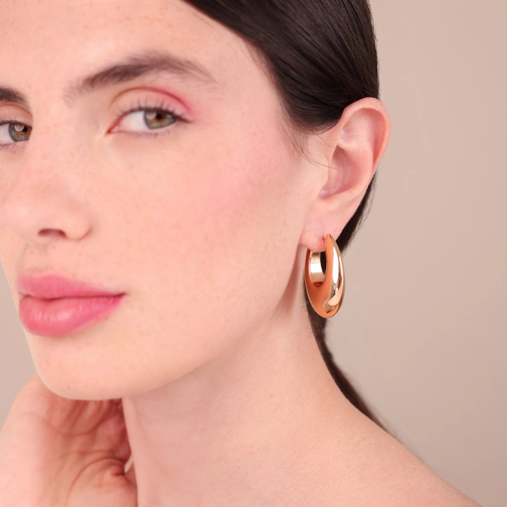 Graduated Electroformed Hoop Earrings