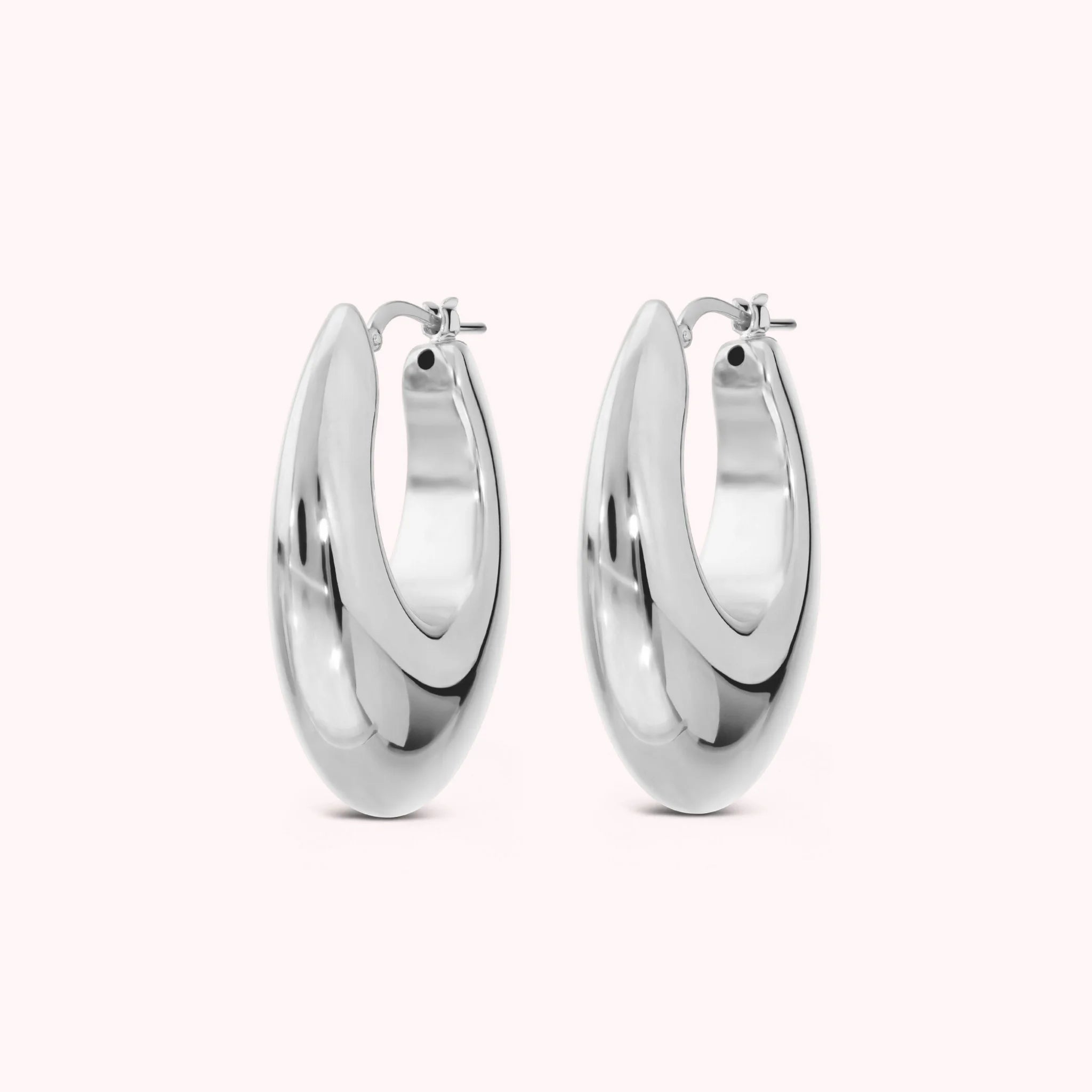 Graduated Electroformed Hoop Earrings