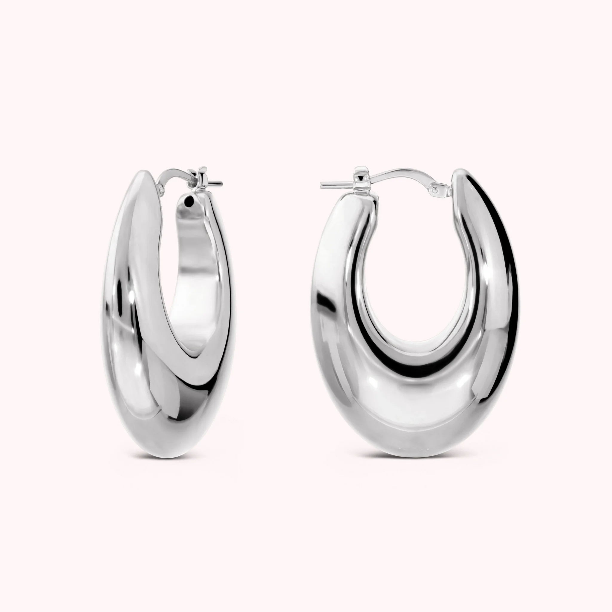 Graduated Electroformed Hoop Earrings