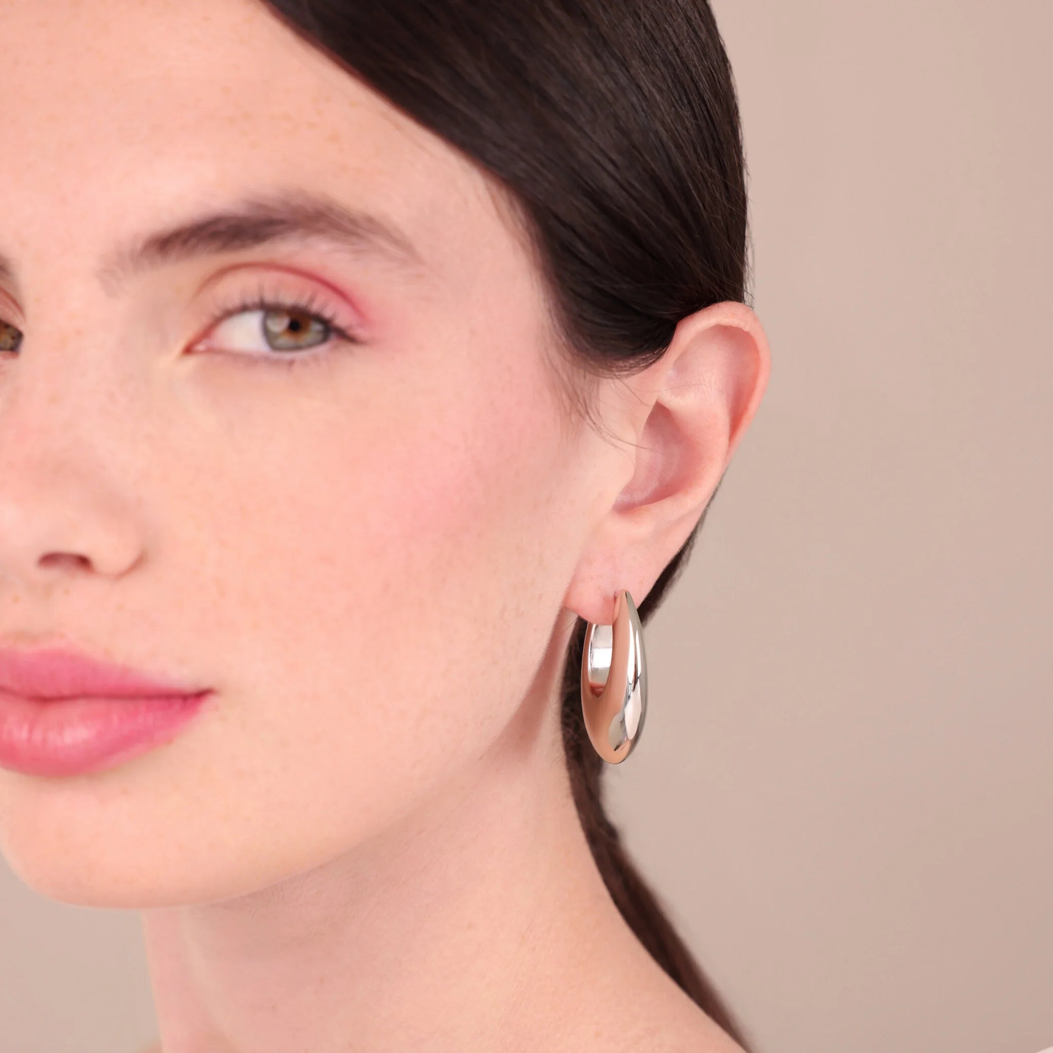 Graduated Electroformed Hoop Earrings
