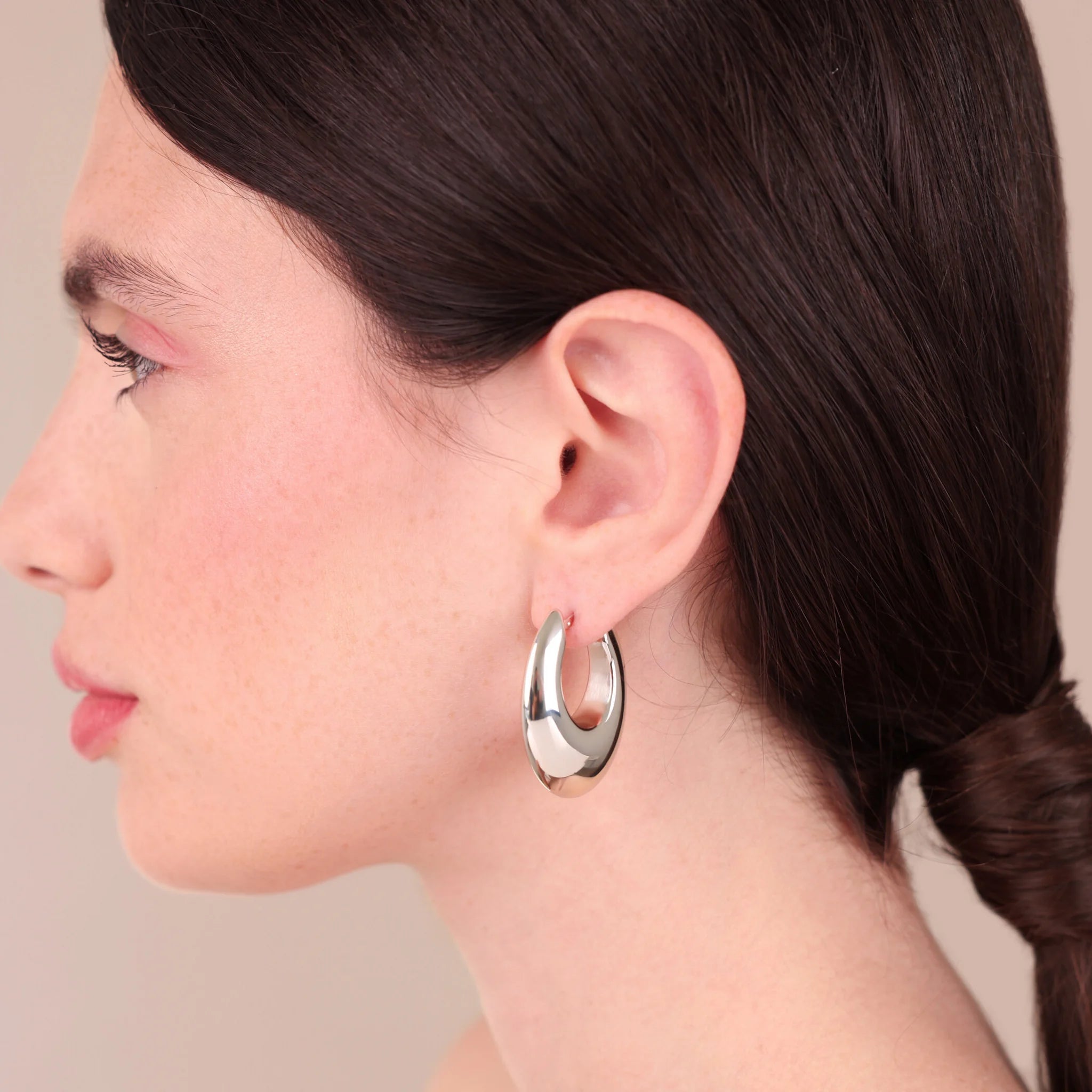 Graduated Electroformed Hoop Earrings