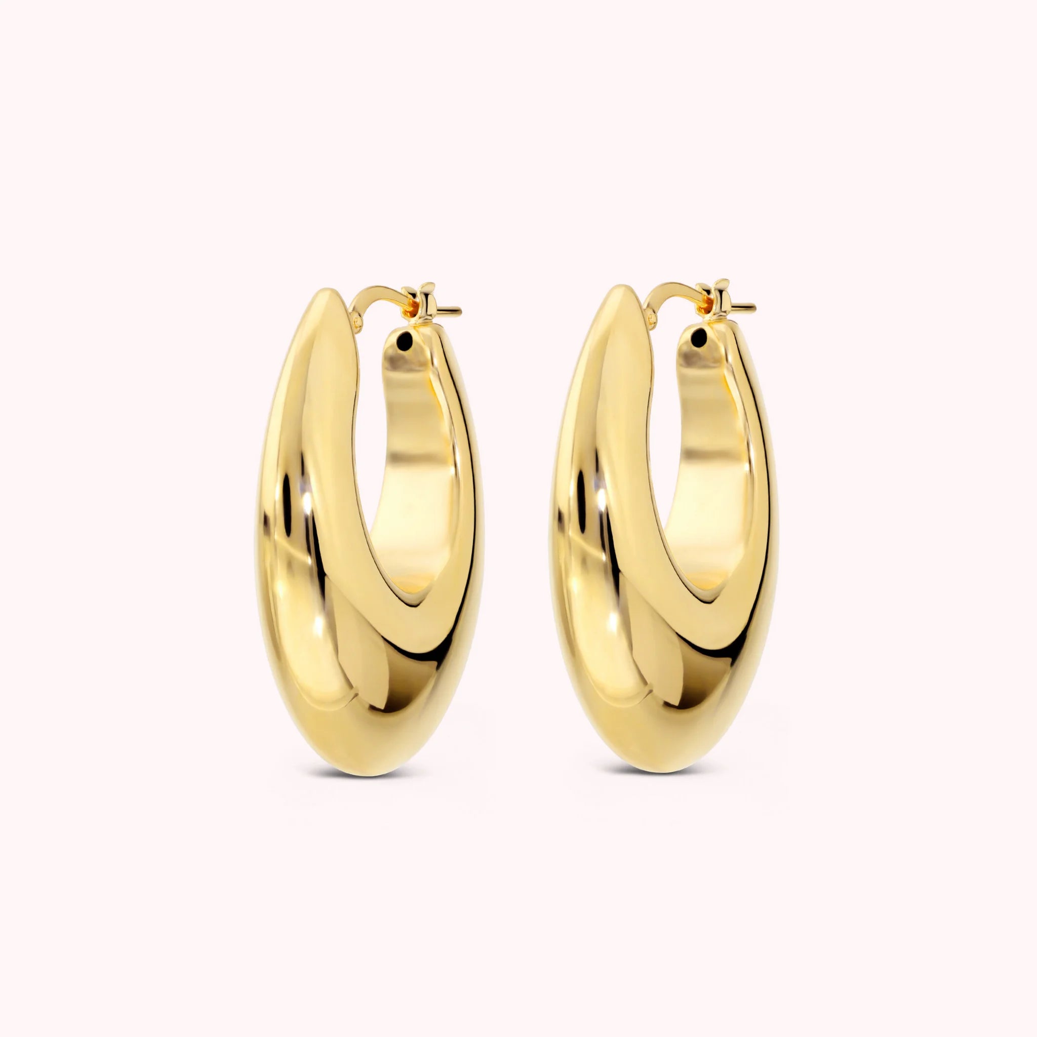 Graduated Electroformed Hoop Earrings