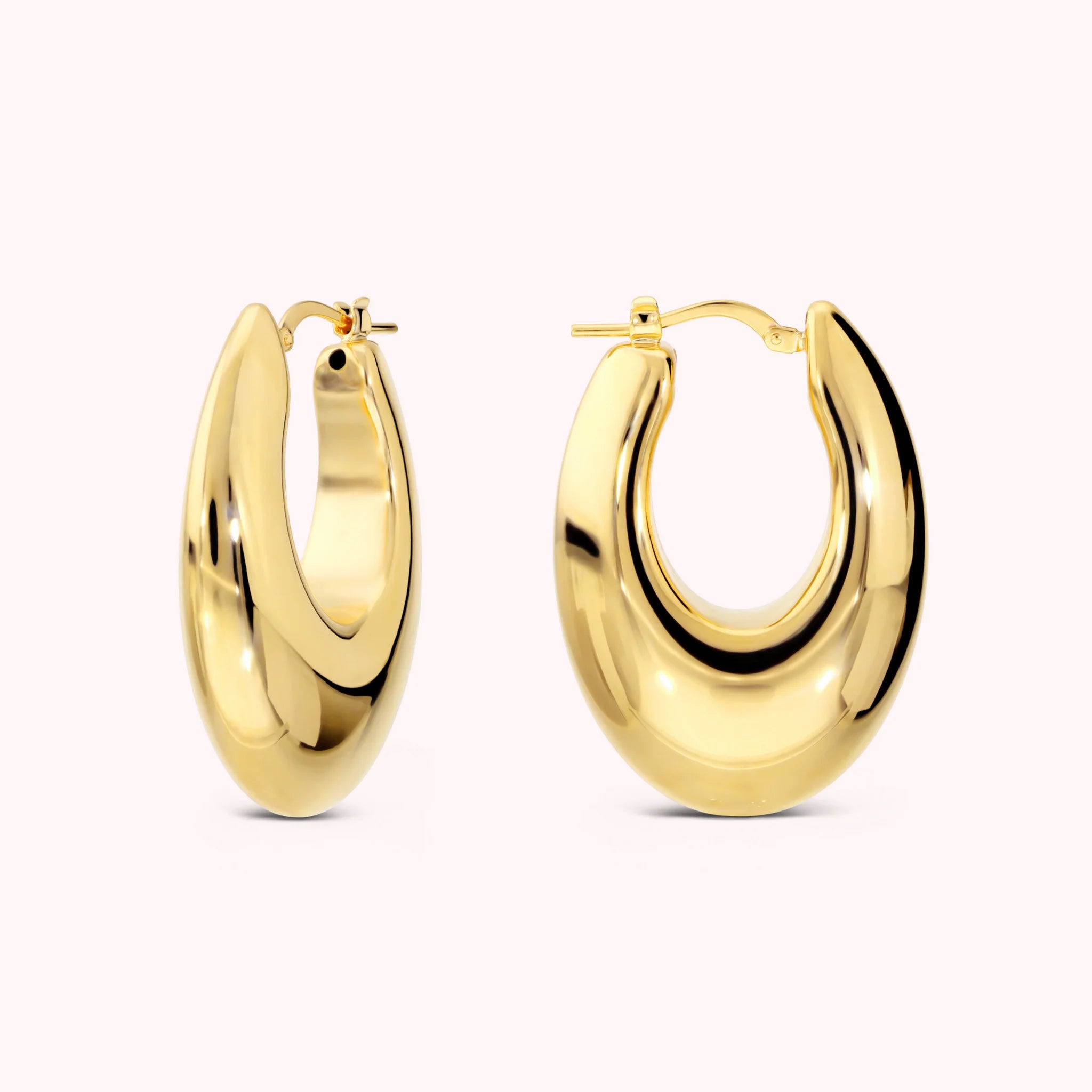 Graduated Electroformed Hoop Earrings