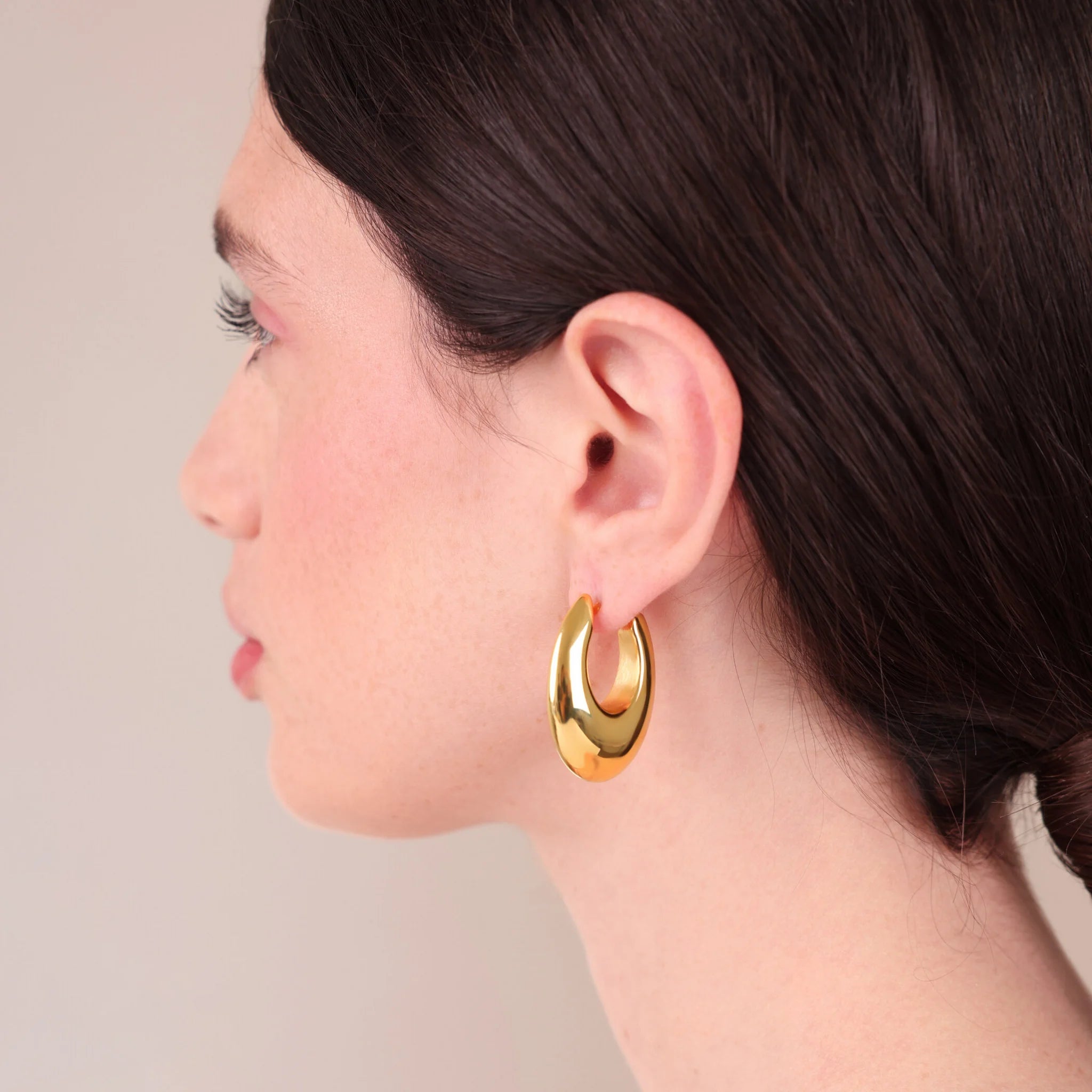Graduated Electroformed Hoop Earrings