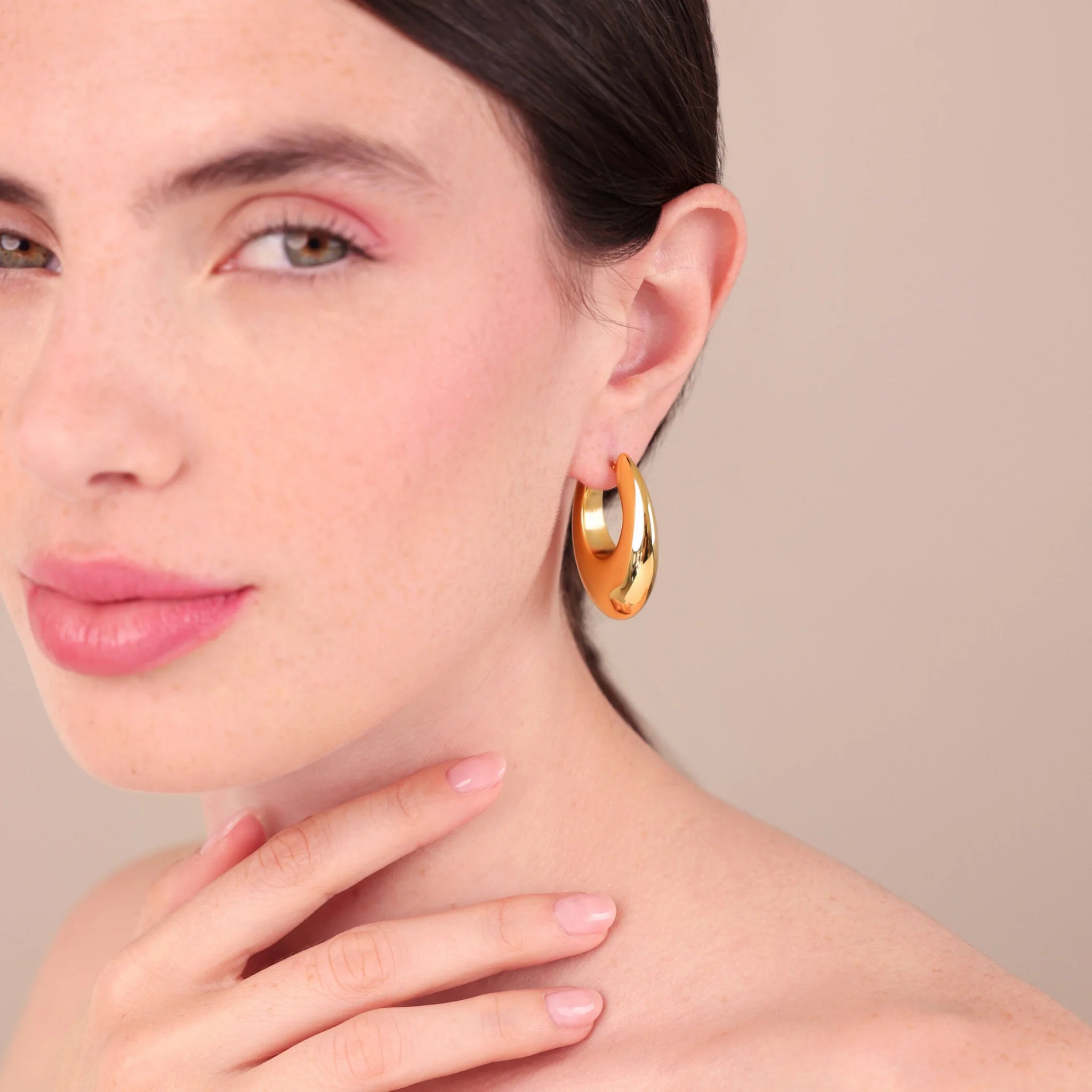 Graduated Electroformed Hoop Earrings