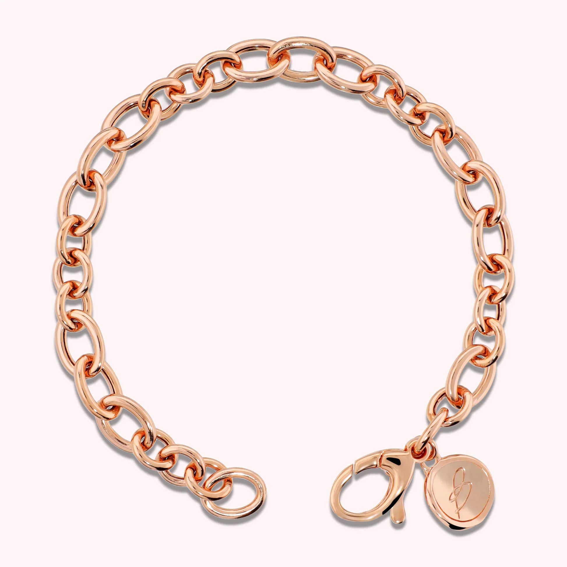 Bracelet charms mailles alternées