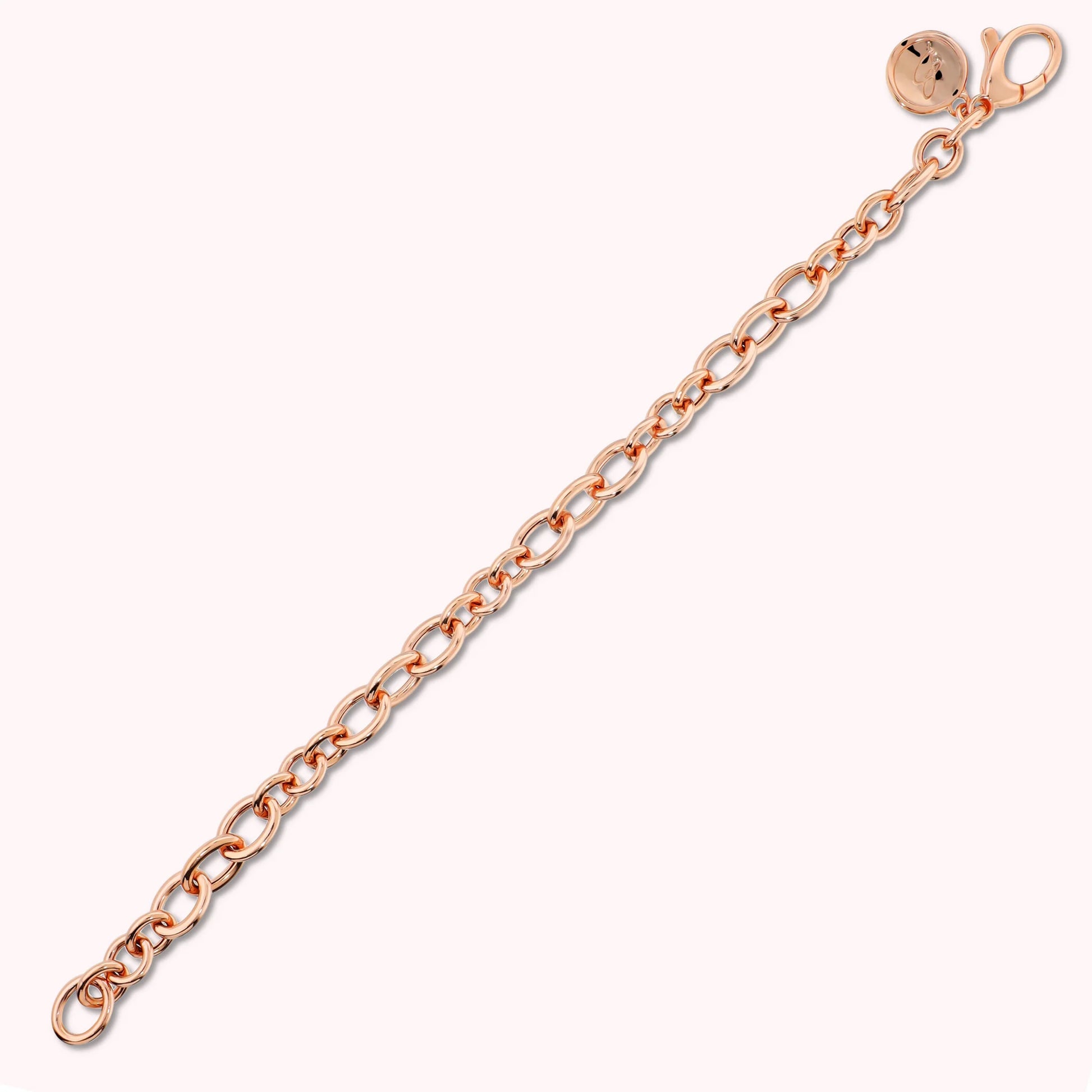 Bracelet charms mailles alternées