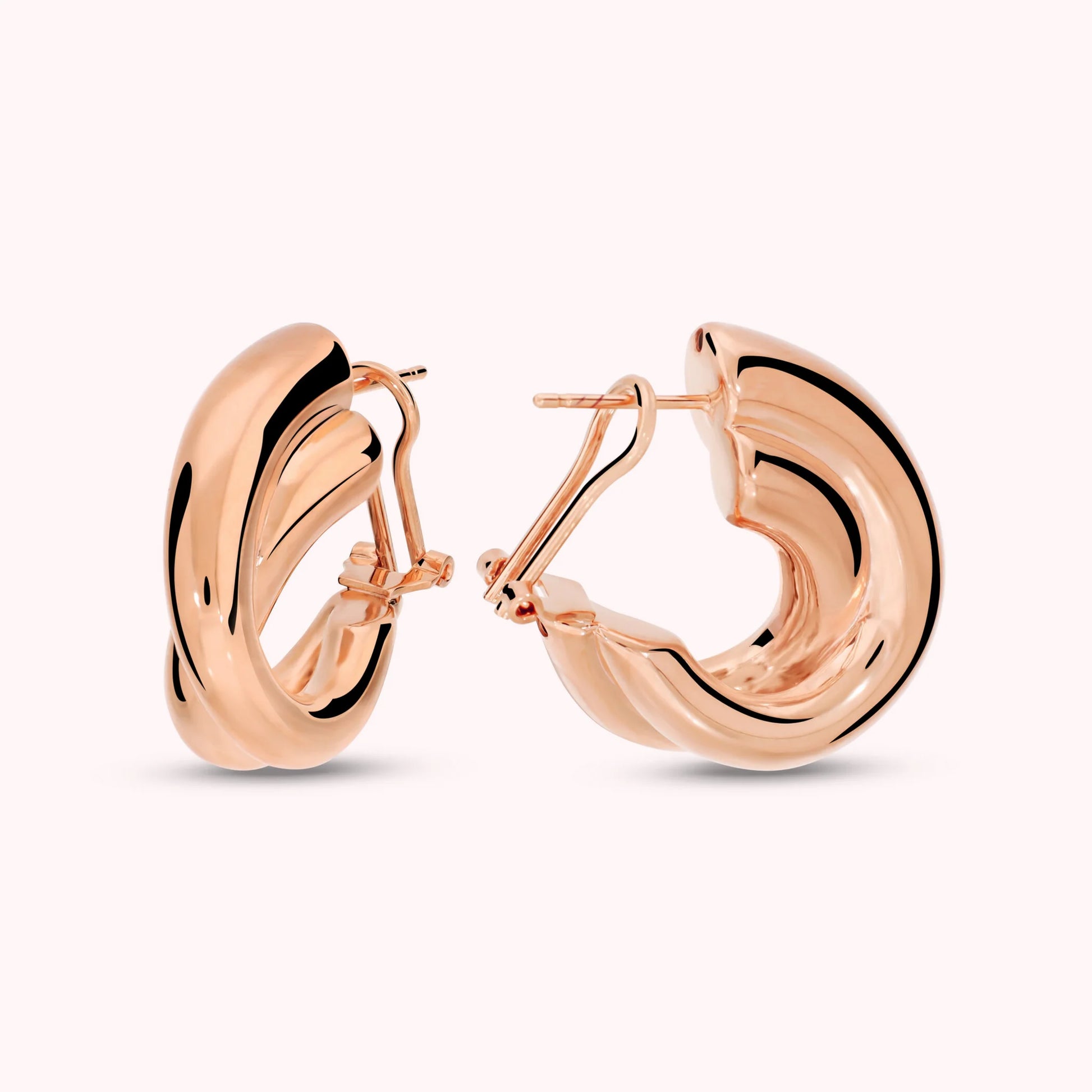 Boucles d'Oreilles Tressées Brillantes