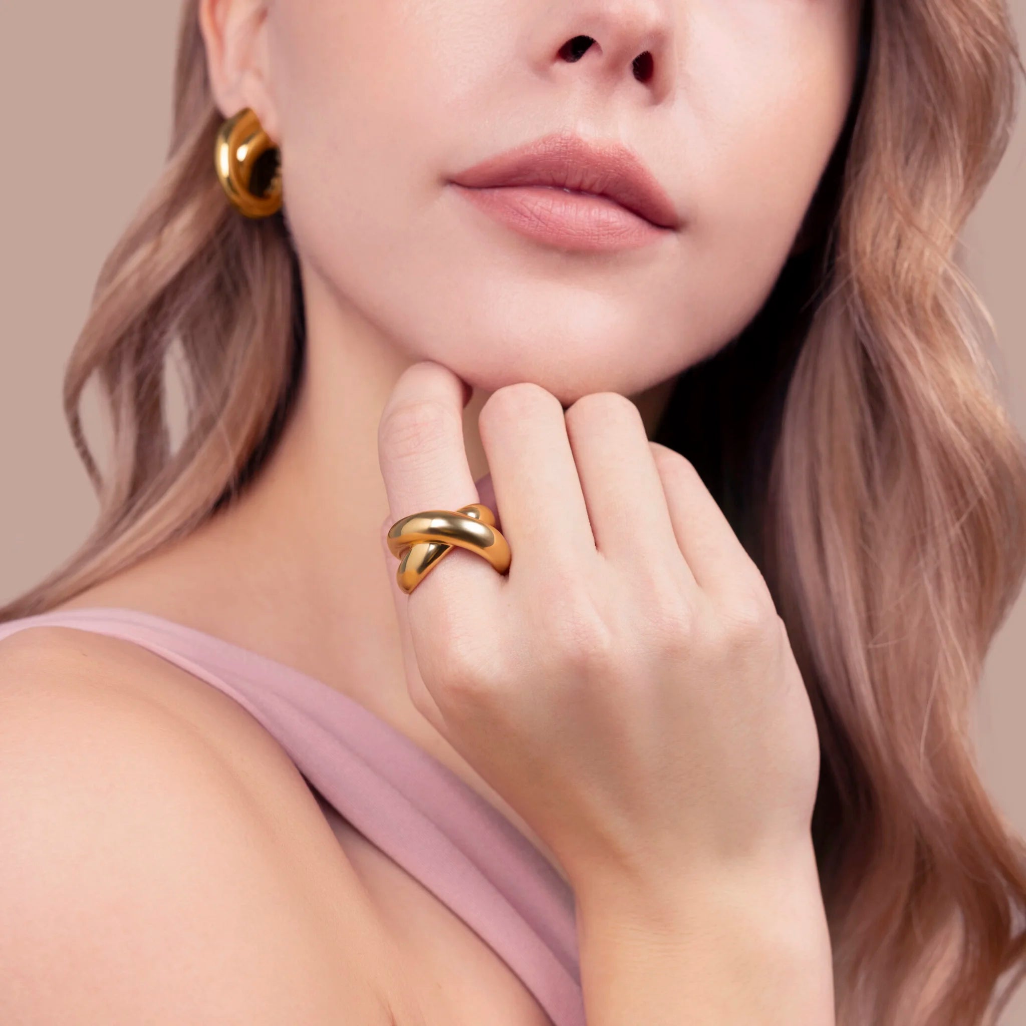 Anello a Intreccio Lucido