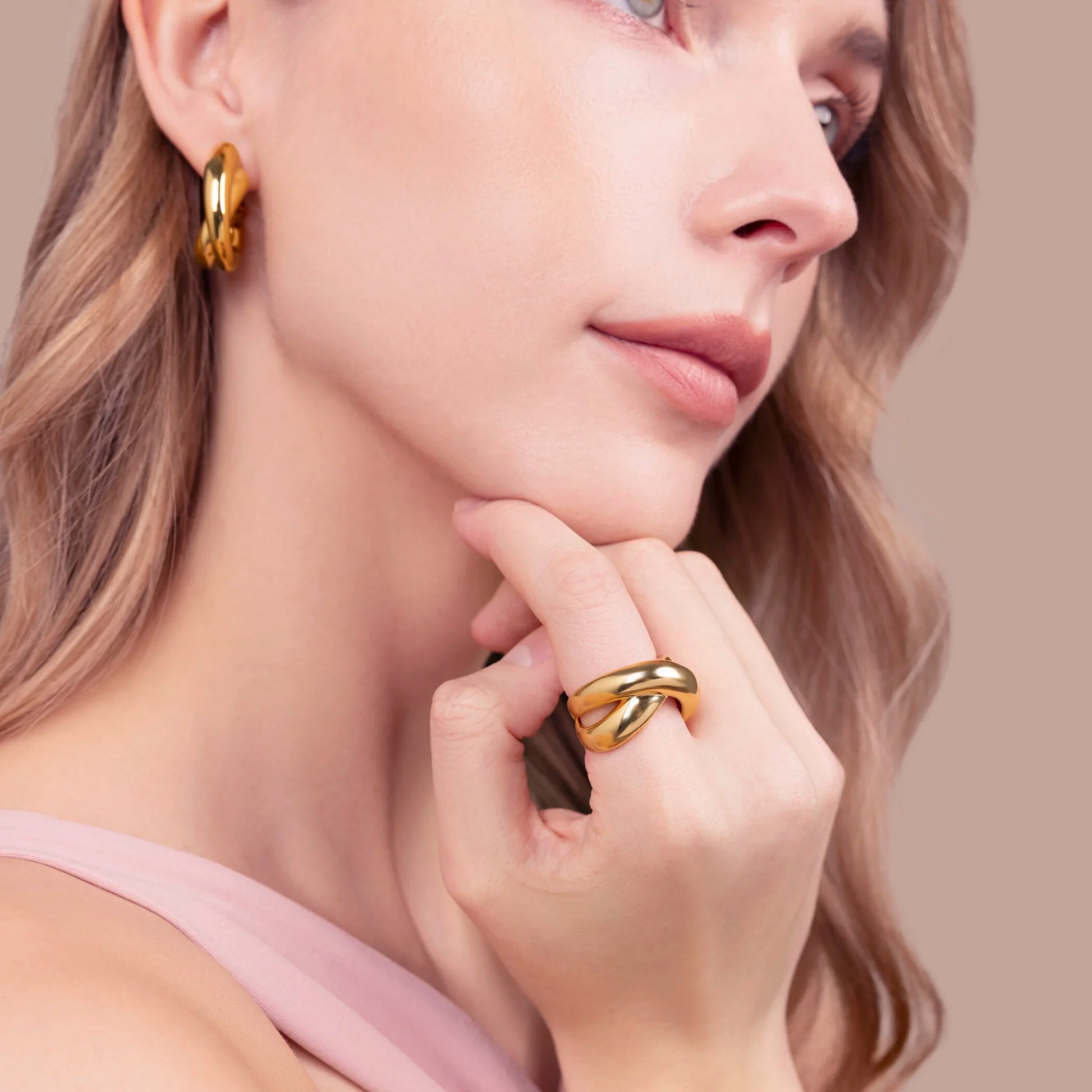 Anello a Intreccio Lucido