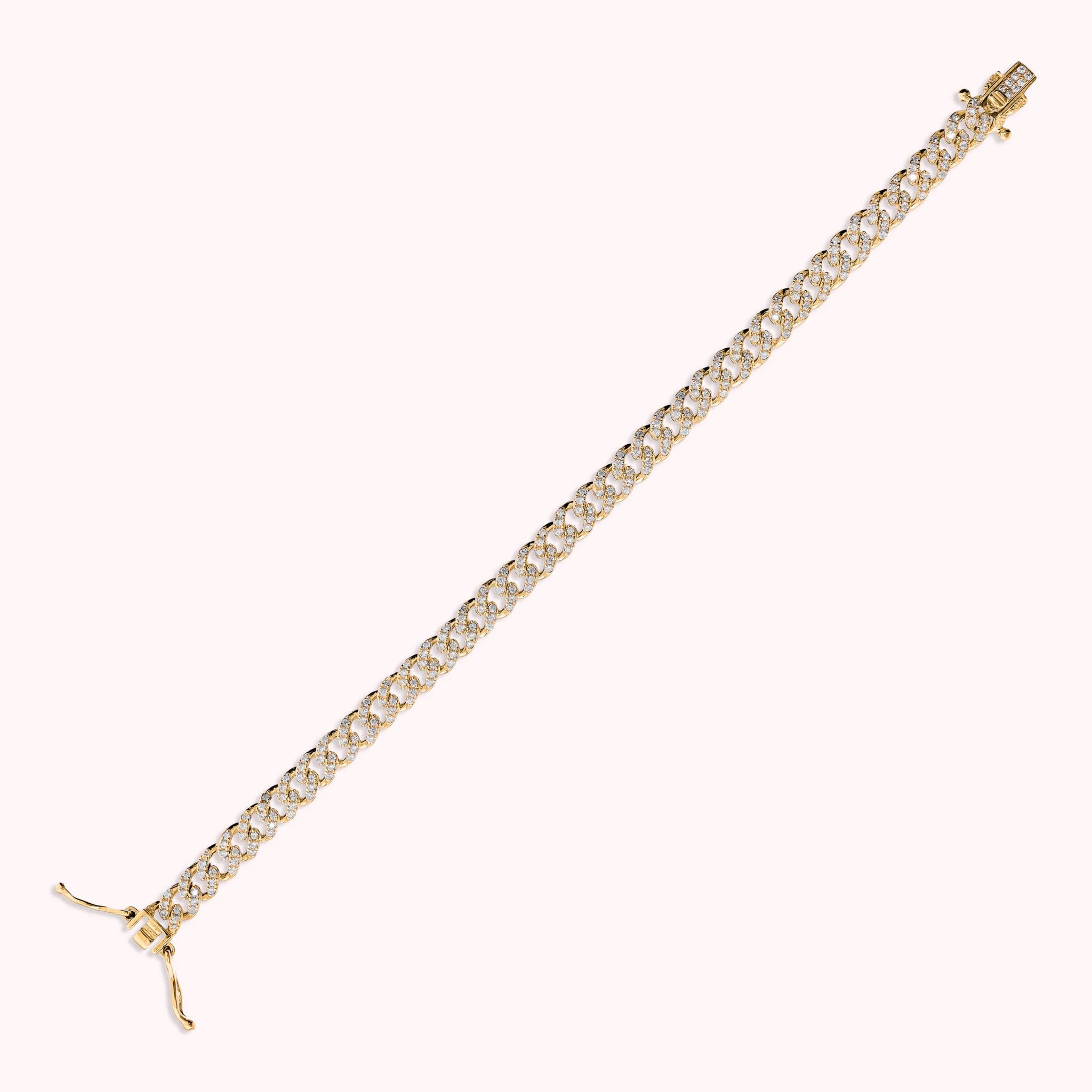 Cubic Zirconia Rope Chain Bracelet