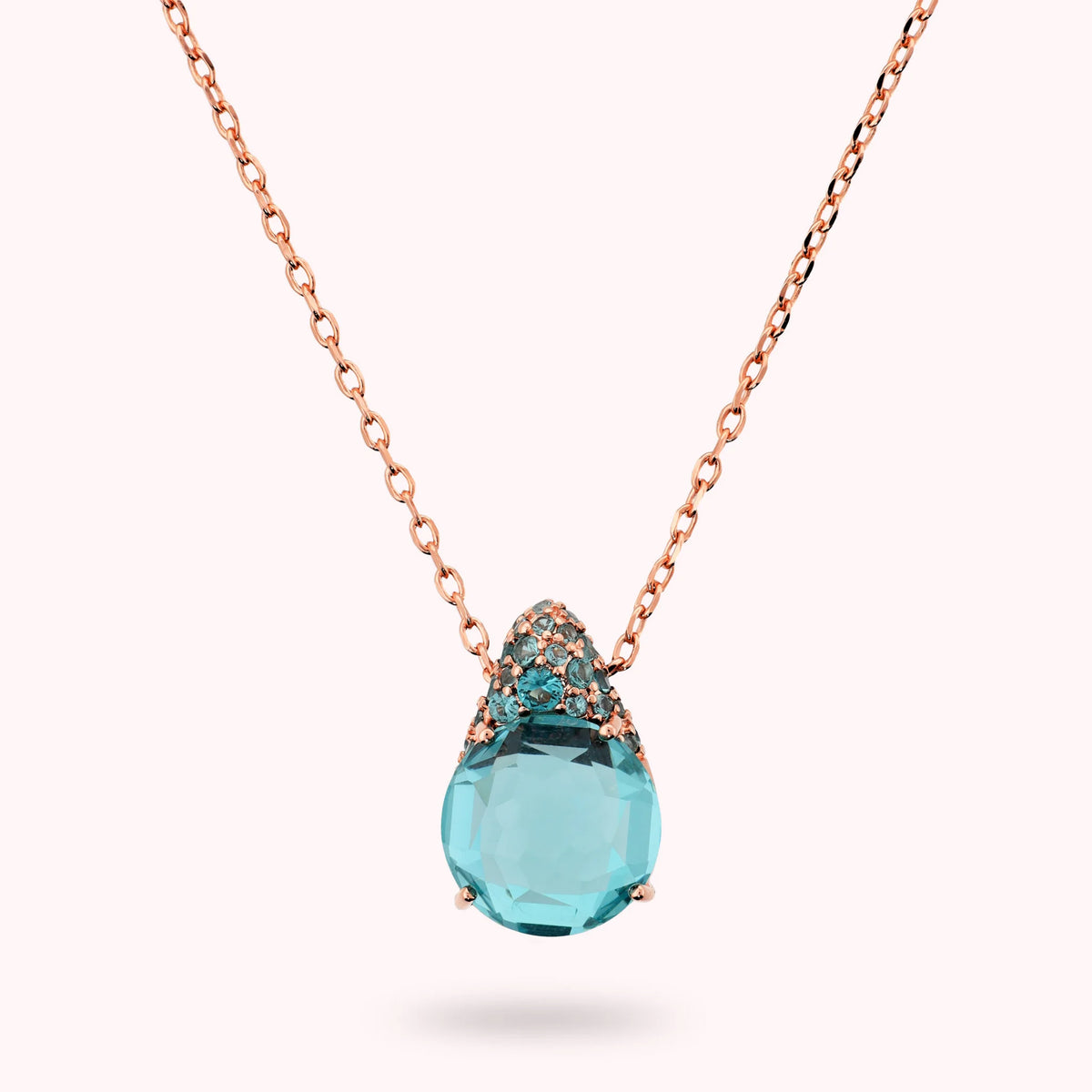 Collana con Ciondolo in Pavé Misto e Prisma Gem