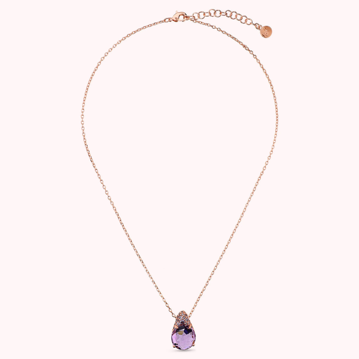 Collana con Ciondolo in Pavé Misto e Prisma Gem
