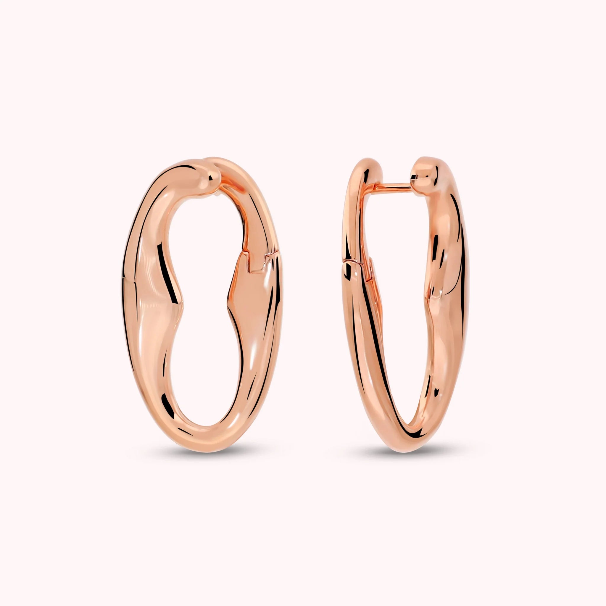 Glossy Anchor Chain Earrings