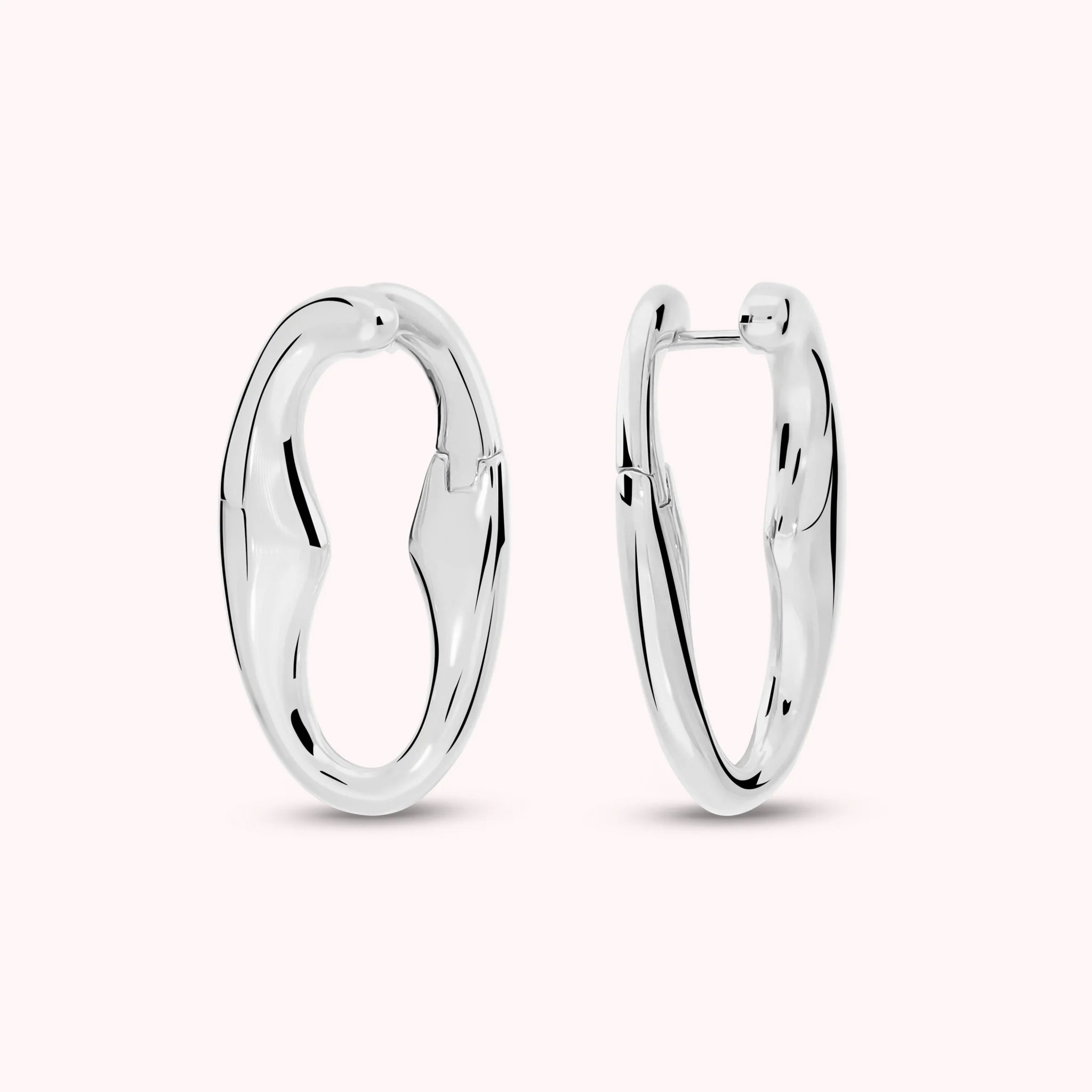 Glossy Anchor Chain Earrings