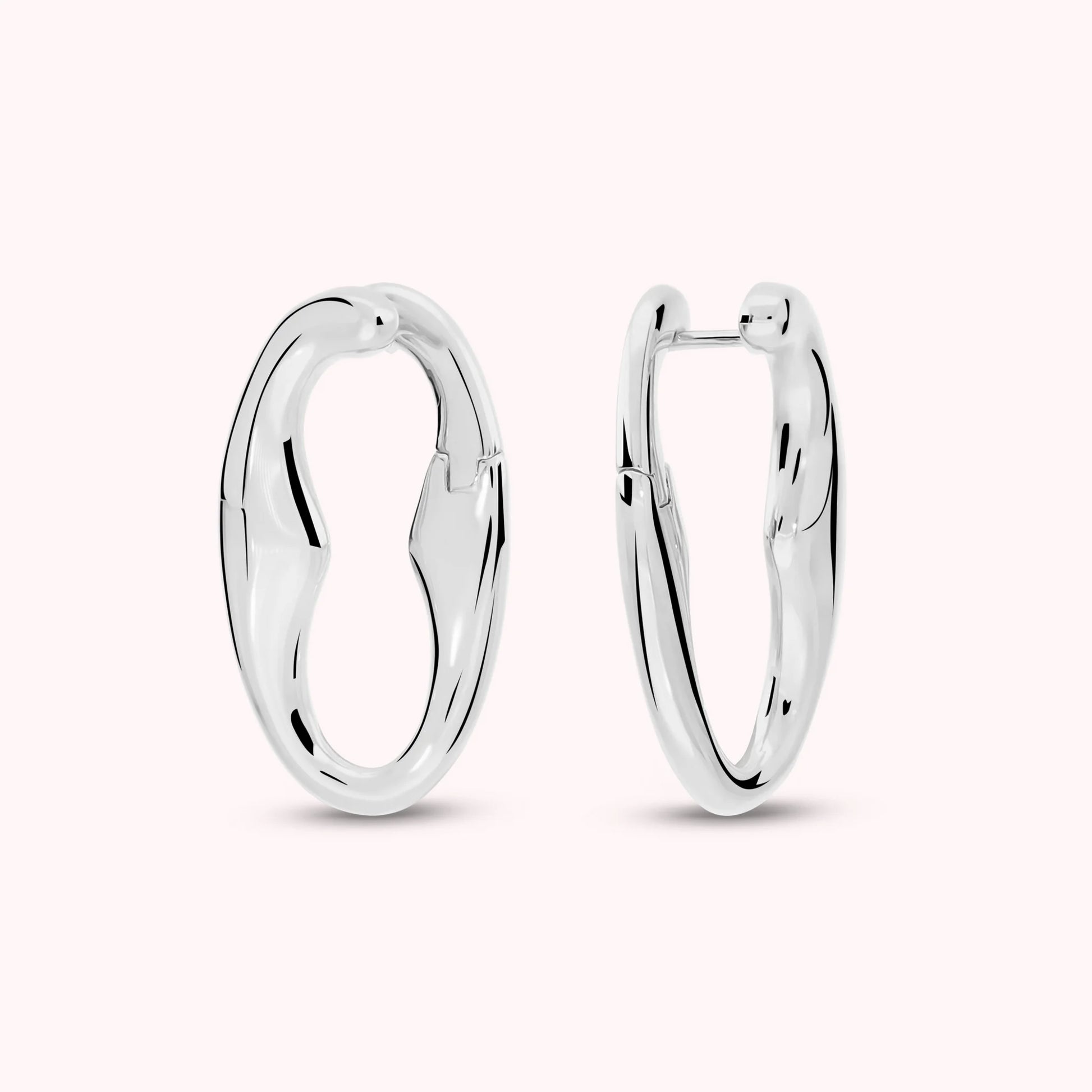 Glossy Anchor Chain Earrings