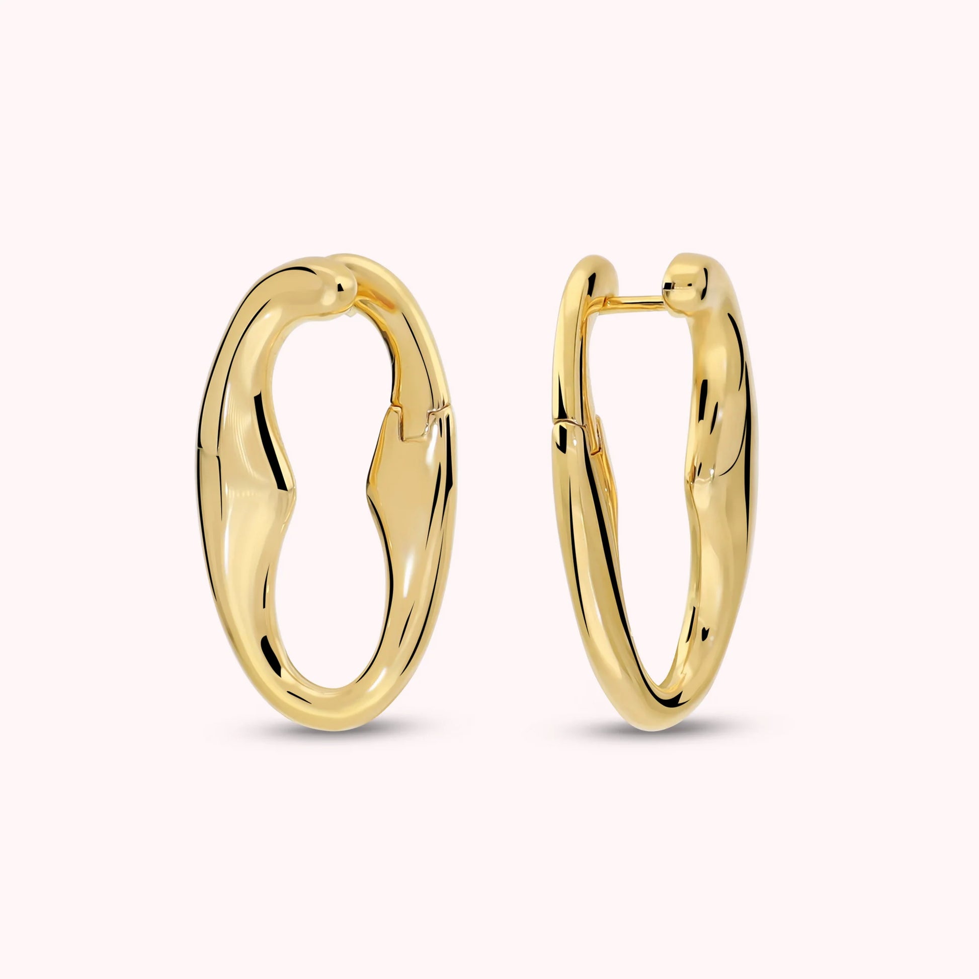 Glossy Anchor Chain Earrings