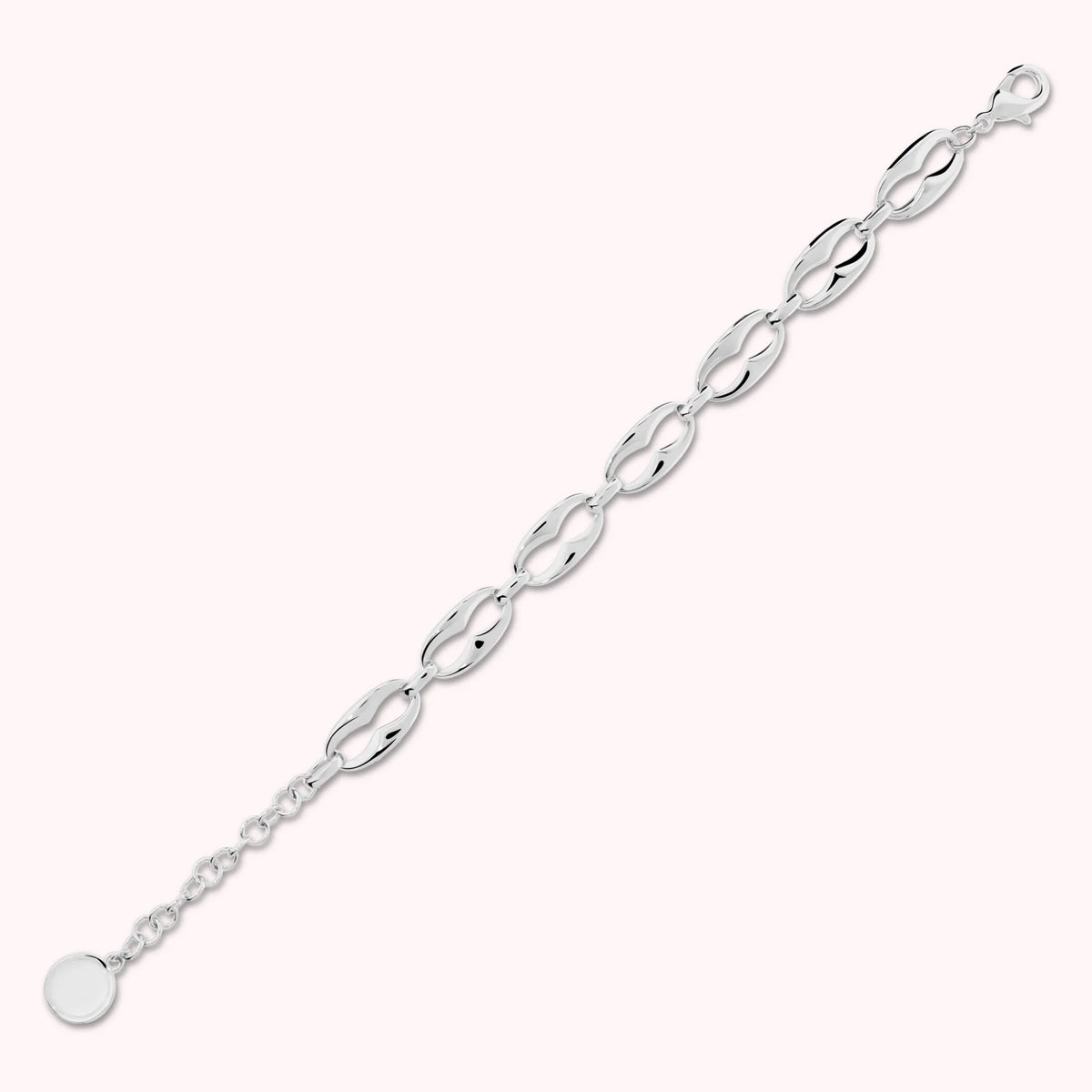 Armband mit glänzender Ankerkette  