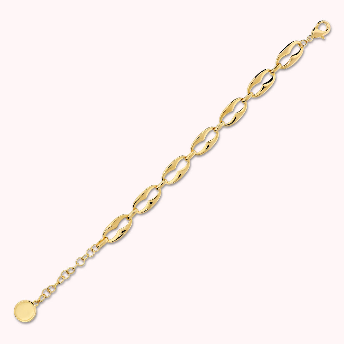 Armband mit glänzender Ankerkette  
